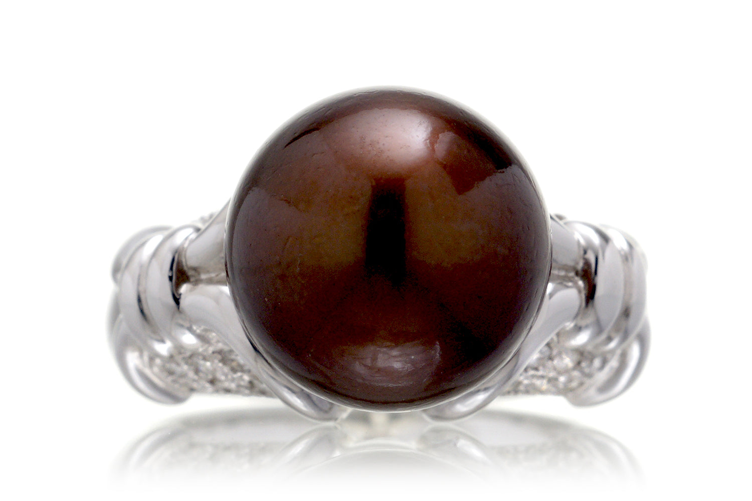 The Miri Chocolate Pearl Ring (11.7 mm)