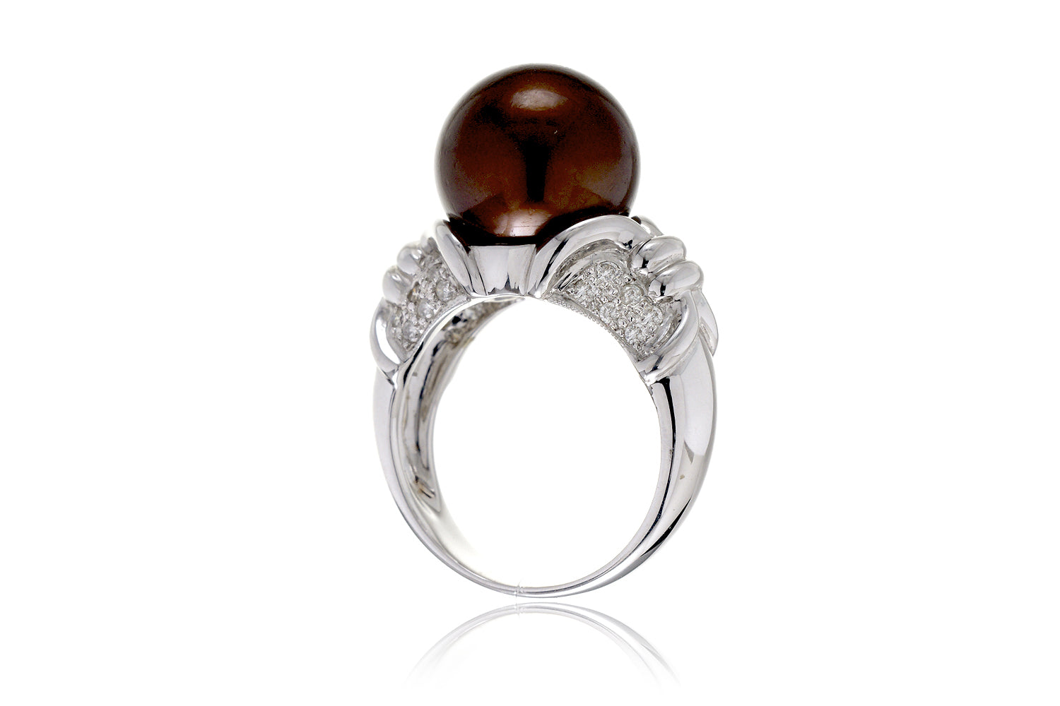 The Miri Chocolate Pearl Ring (11.7 mm)