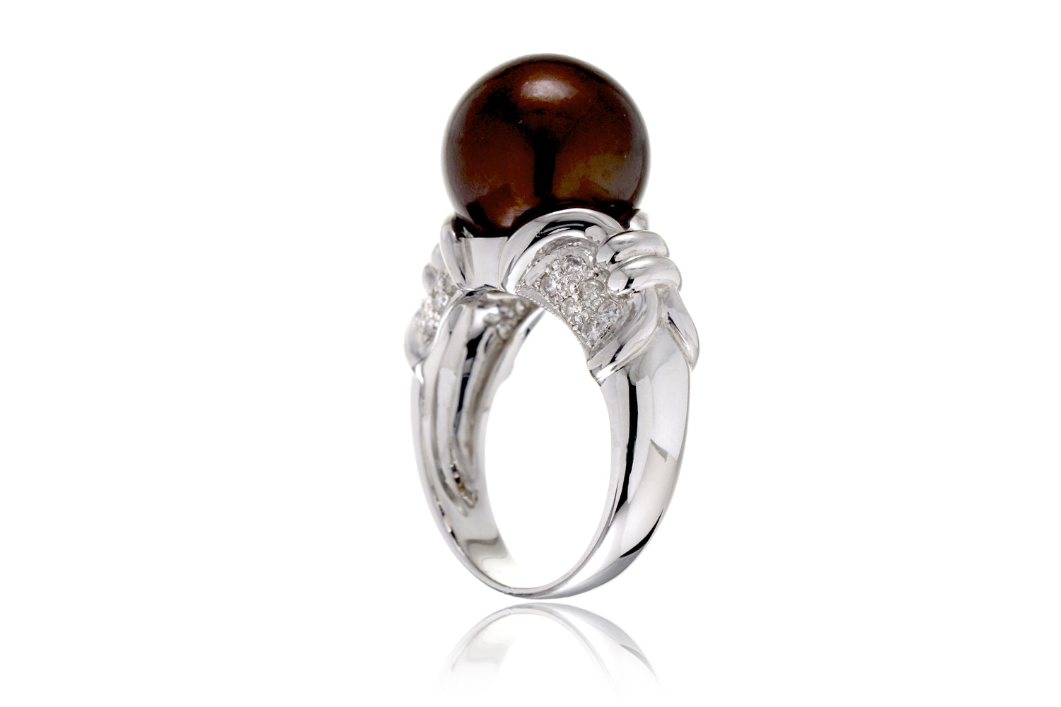The Miri Chocolate Pearl Ring (11.7 mm)