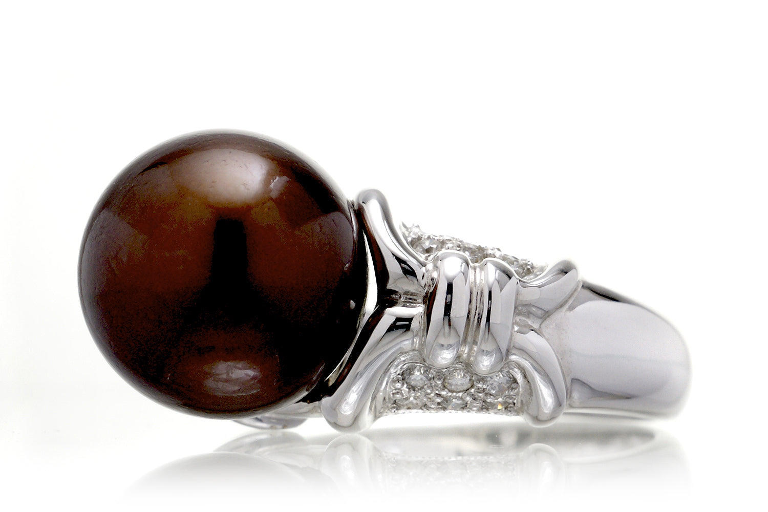 The Miri Chocolate Pearl Ring (11.7 mm)