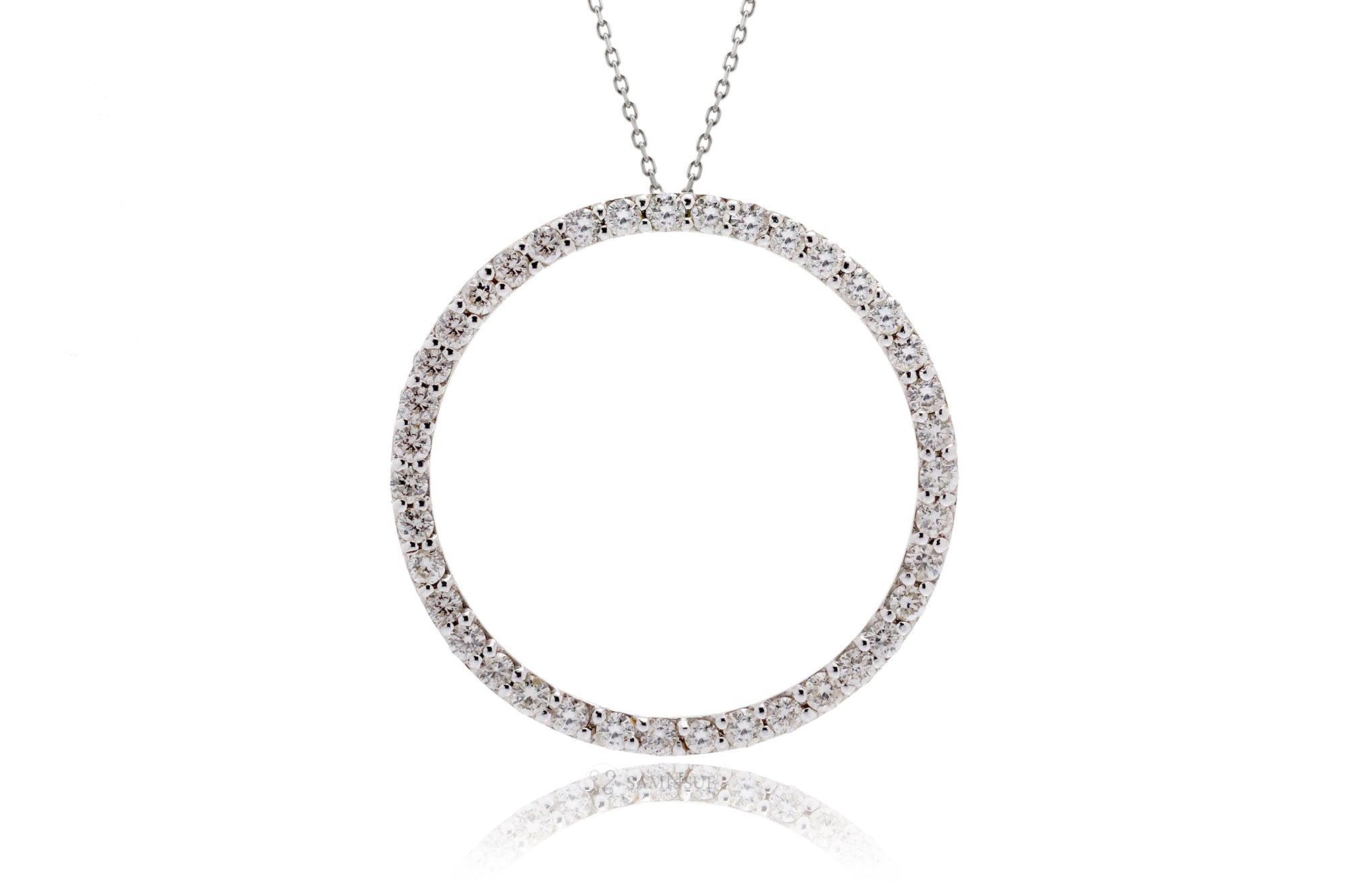 The Circle Of Love Shared Prongs Diamond Pendant (1.07ct. tw.)