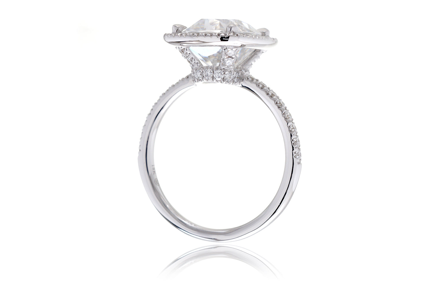 The Drenched Cushion Moissanite