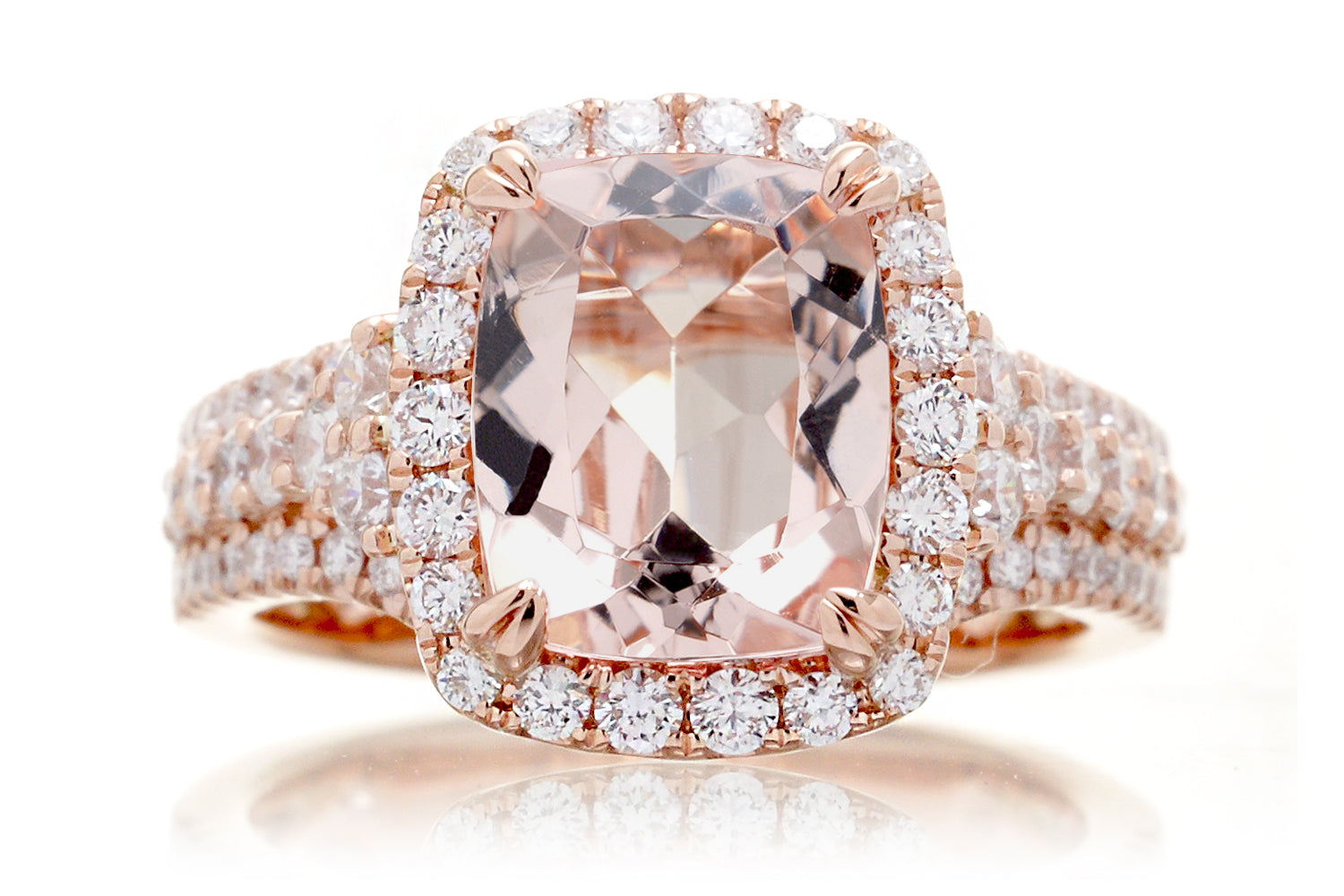 The Isabella Cushion Morganite