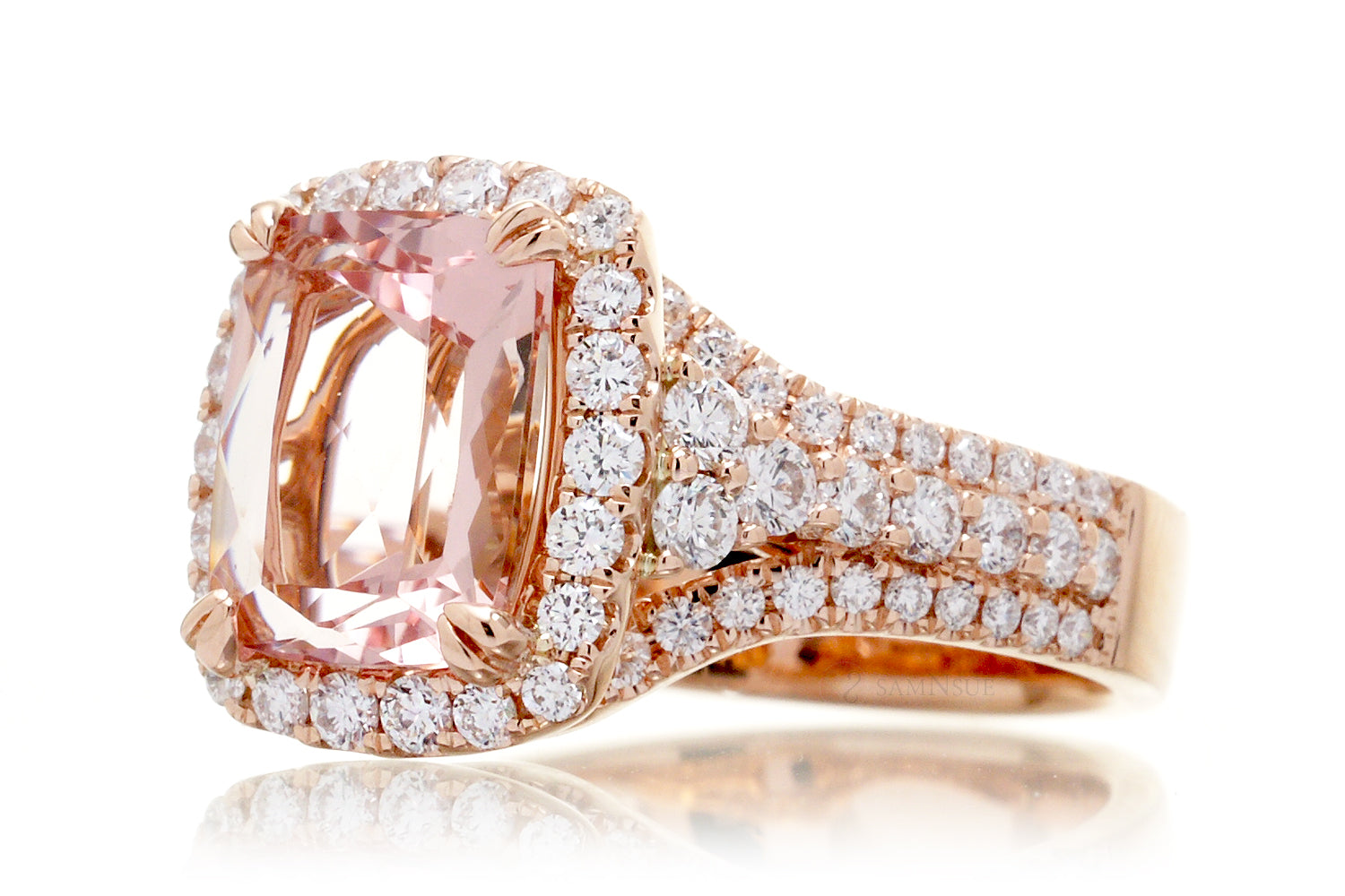 The Isabella Cushion Morganite