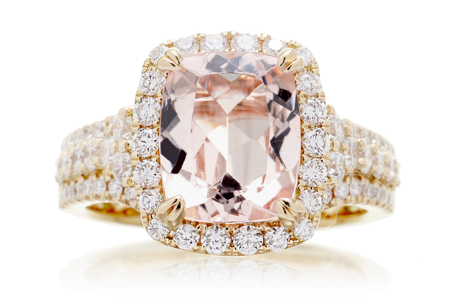 The Isabella Cushion Morganite