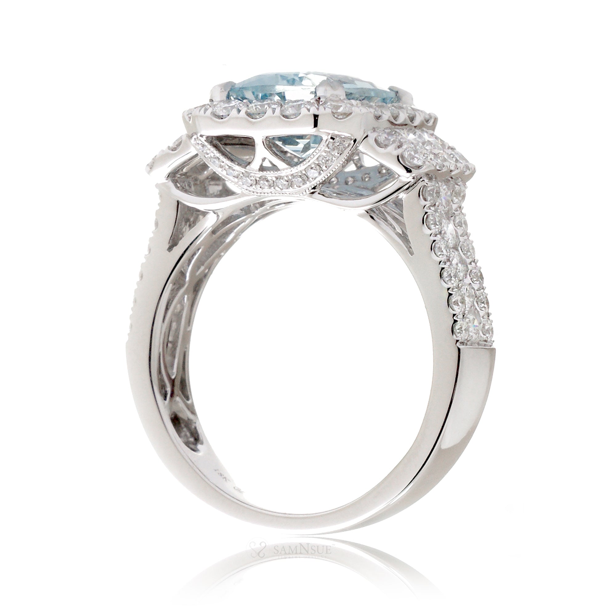 The Sydney Emerald Cut Aquamarine