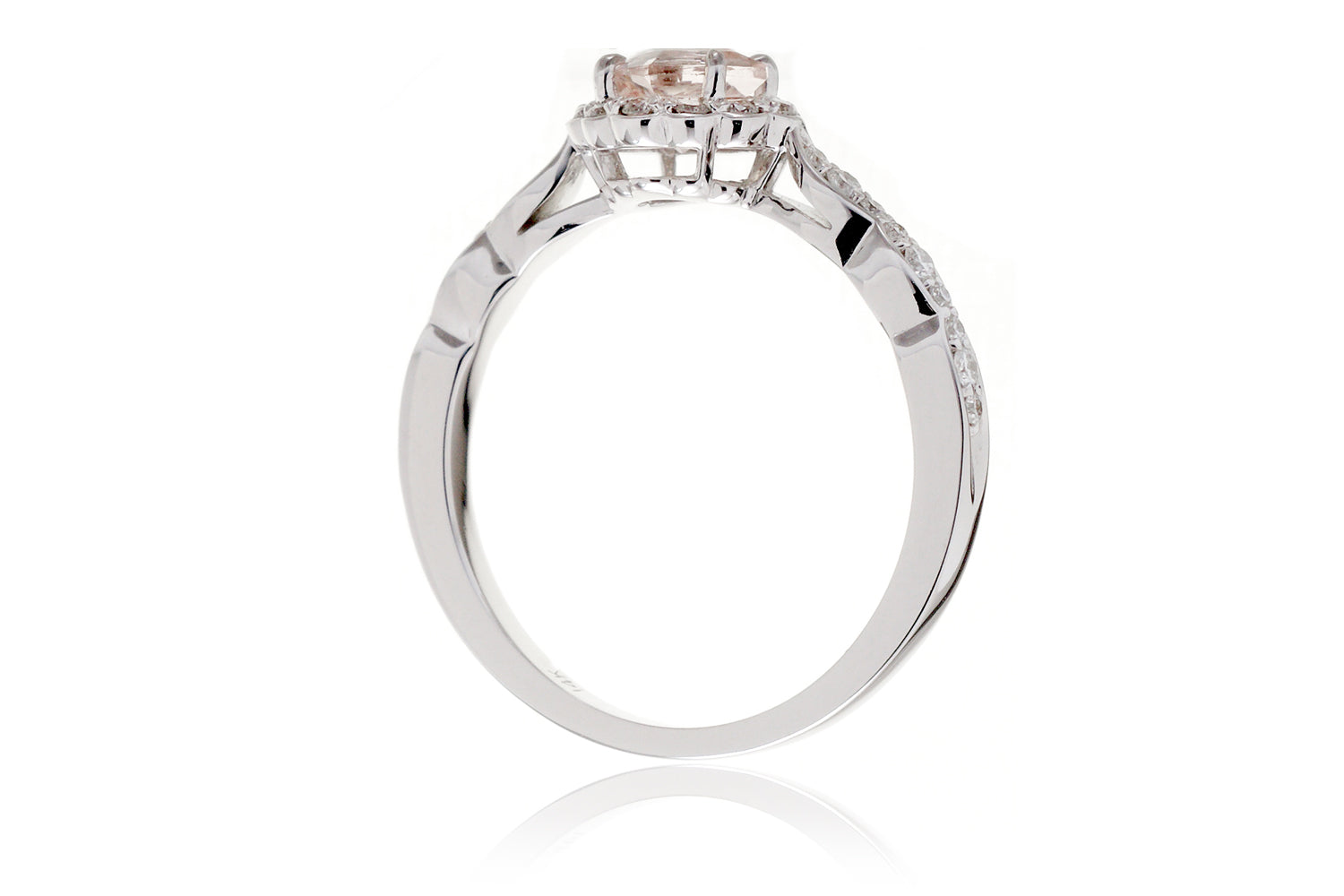 The Cushion Scallop Morganite (5x5 Losange)