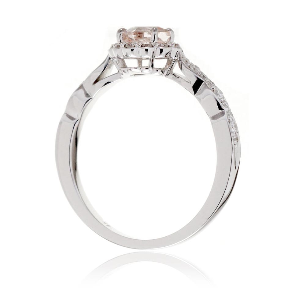 The Cushion Scallop Morganite (5x5 Losange)
