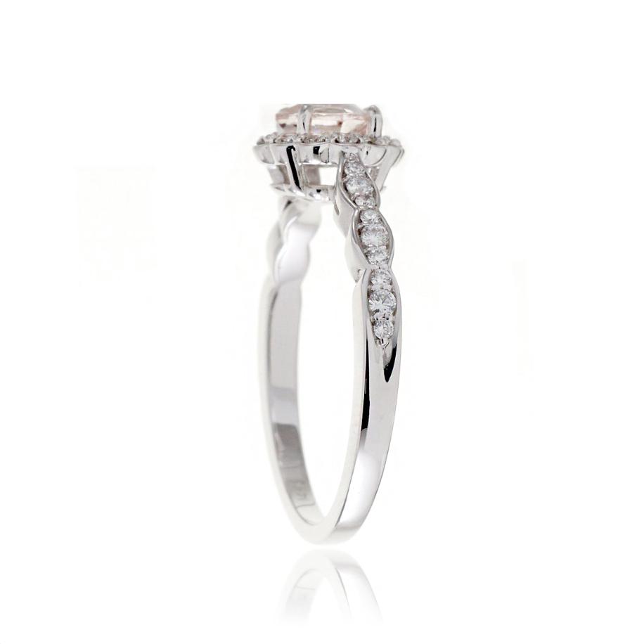 The Cushion Scallop Morganite (5x5 Losange)