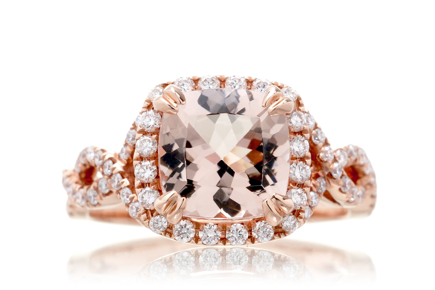 The Shelly Cushion Morganite