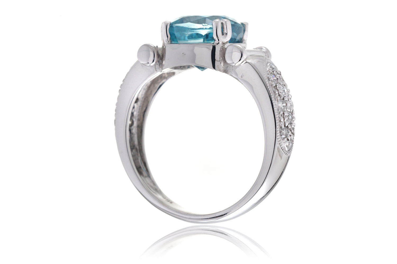 The Ester Cushion Blue Zircon (4.75 ct tw.)