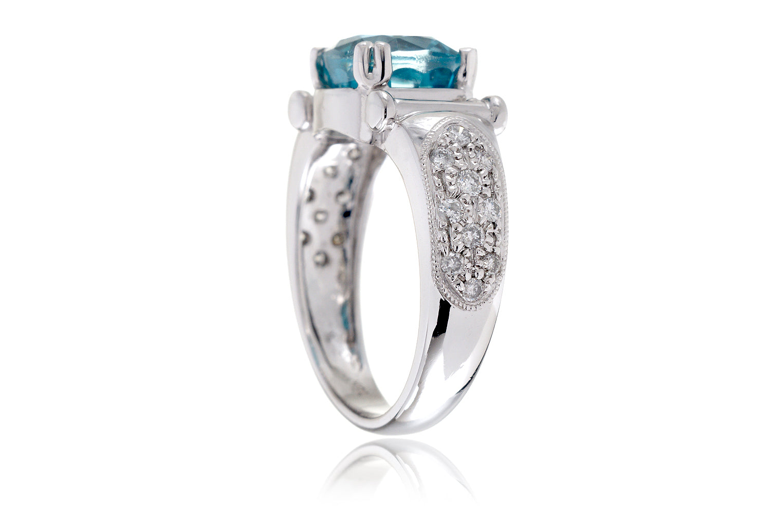 The Ester Cushion Blue Zircon (4.75 ct tw.)