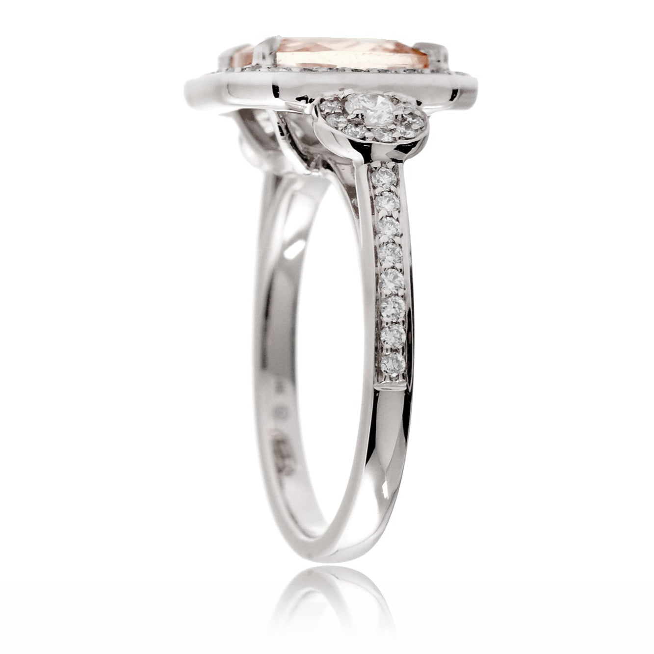 The Nancy Cushion Morganite Ring