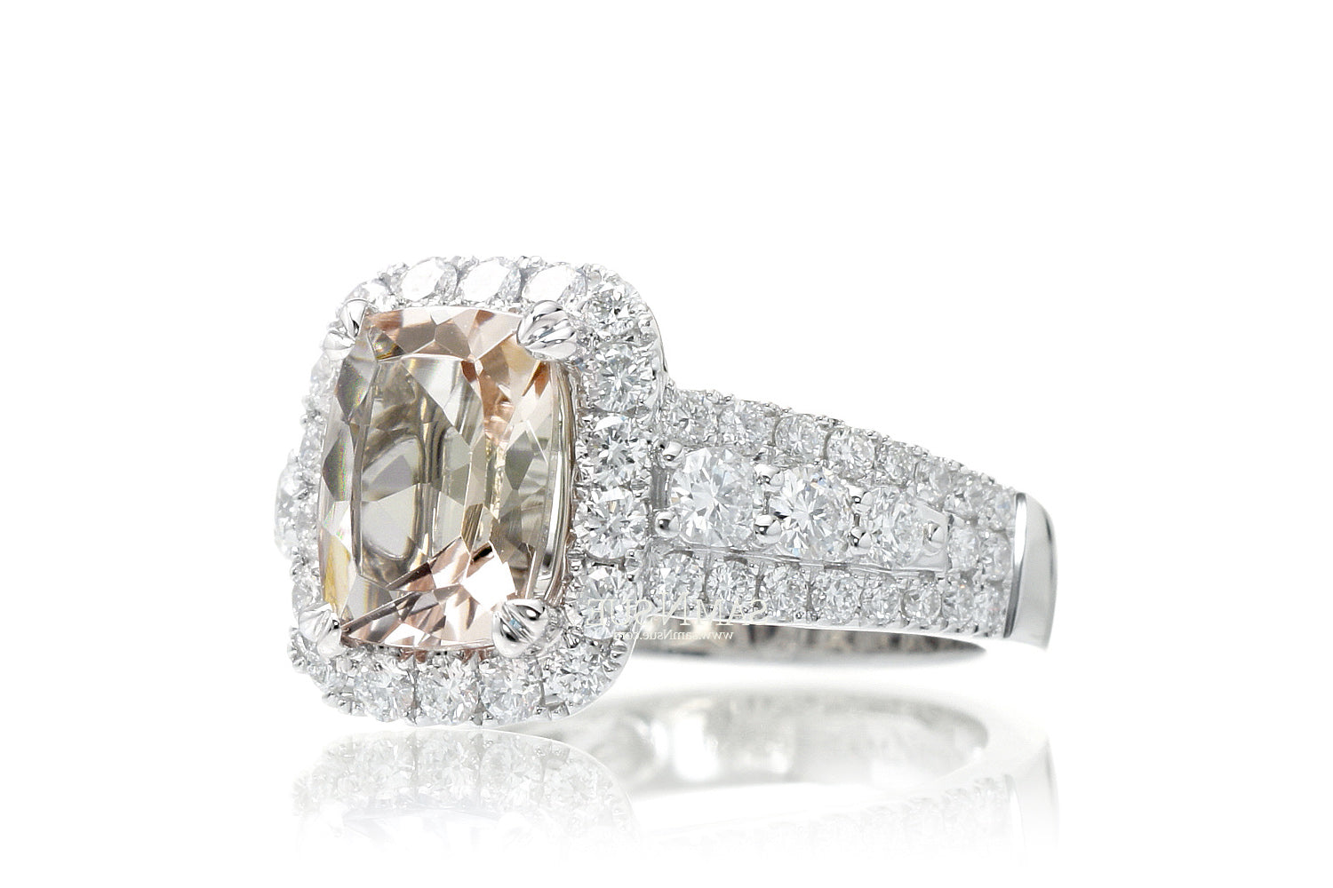 The Valentina Cushion Morganite
