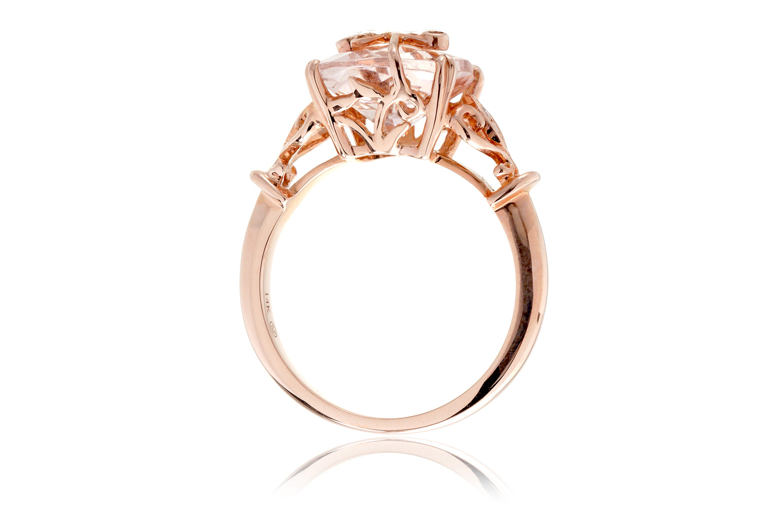 The Leaf And Vine Cushion Morganite