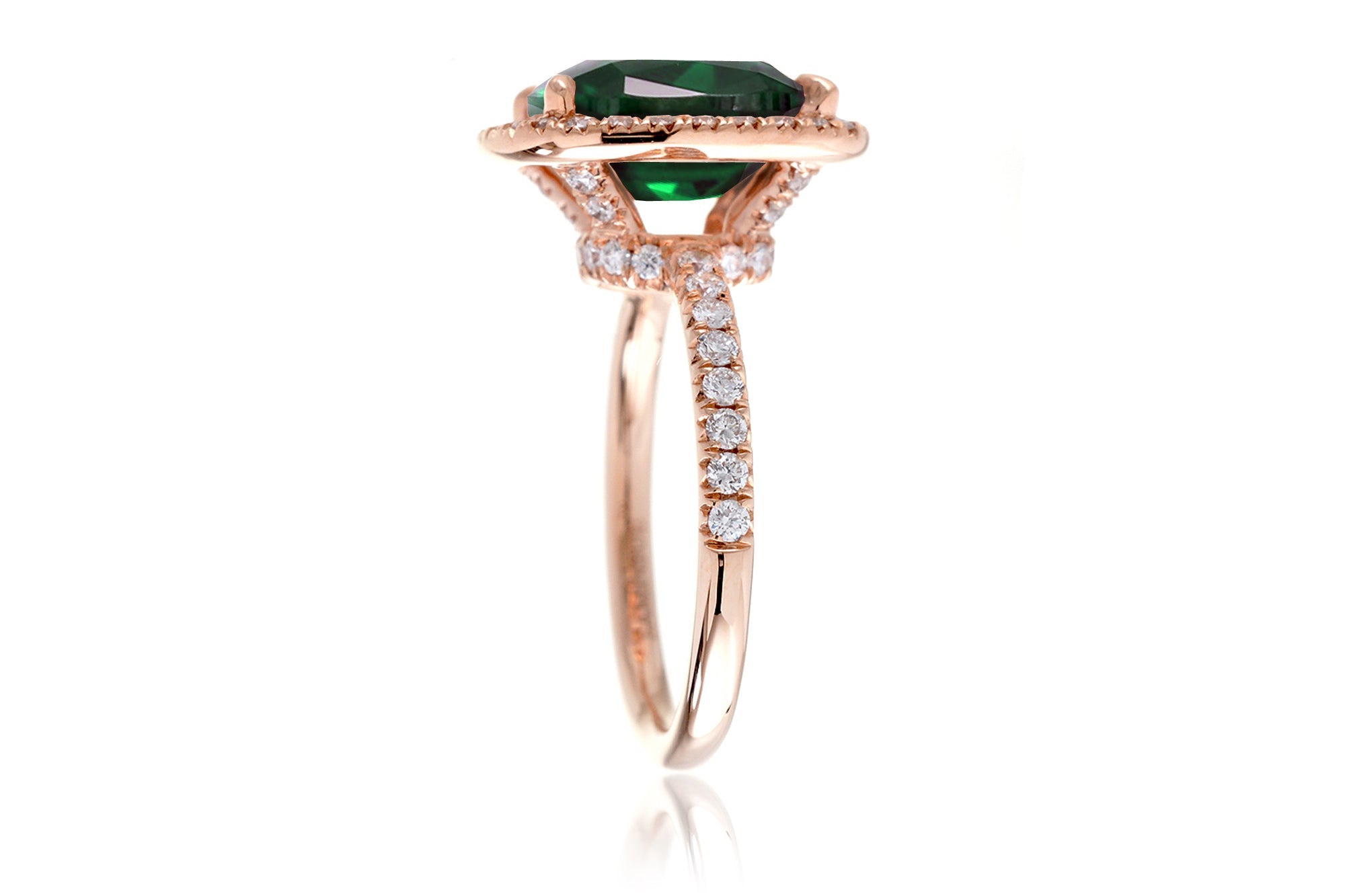 The Drenched Emerald Cut Lab-Grown Emerald
