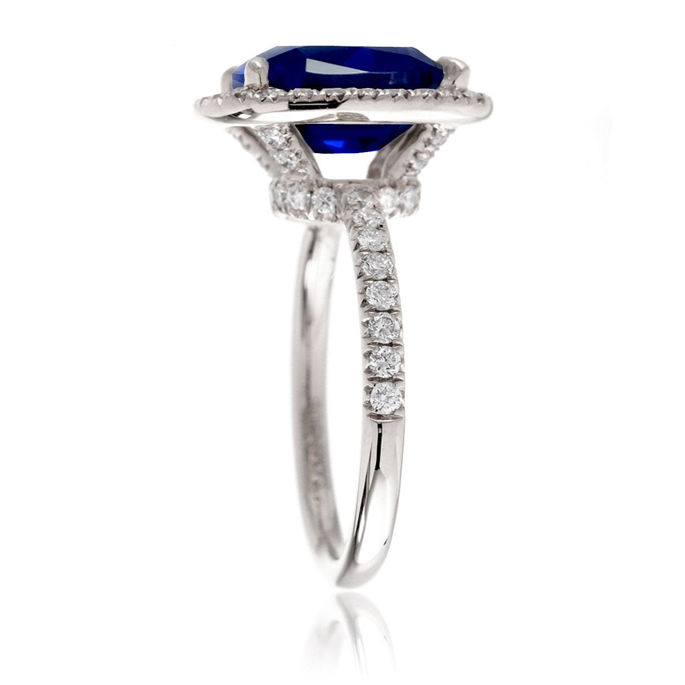 The Drenched Emerald Cut Lab-Grown Sapphire