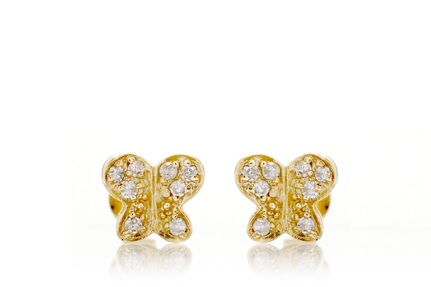 The Little Diamond Butterfly Studs (0.10 ct. tw.)