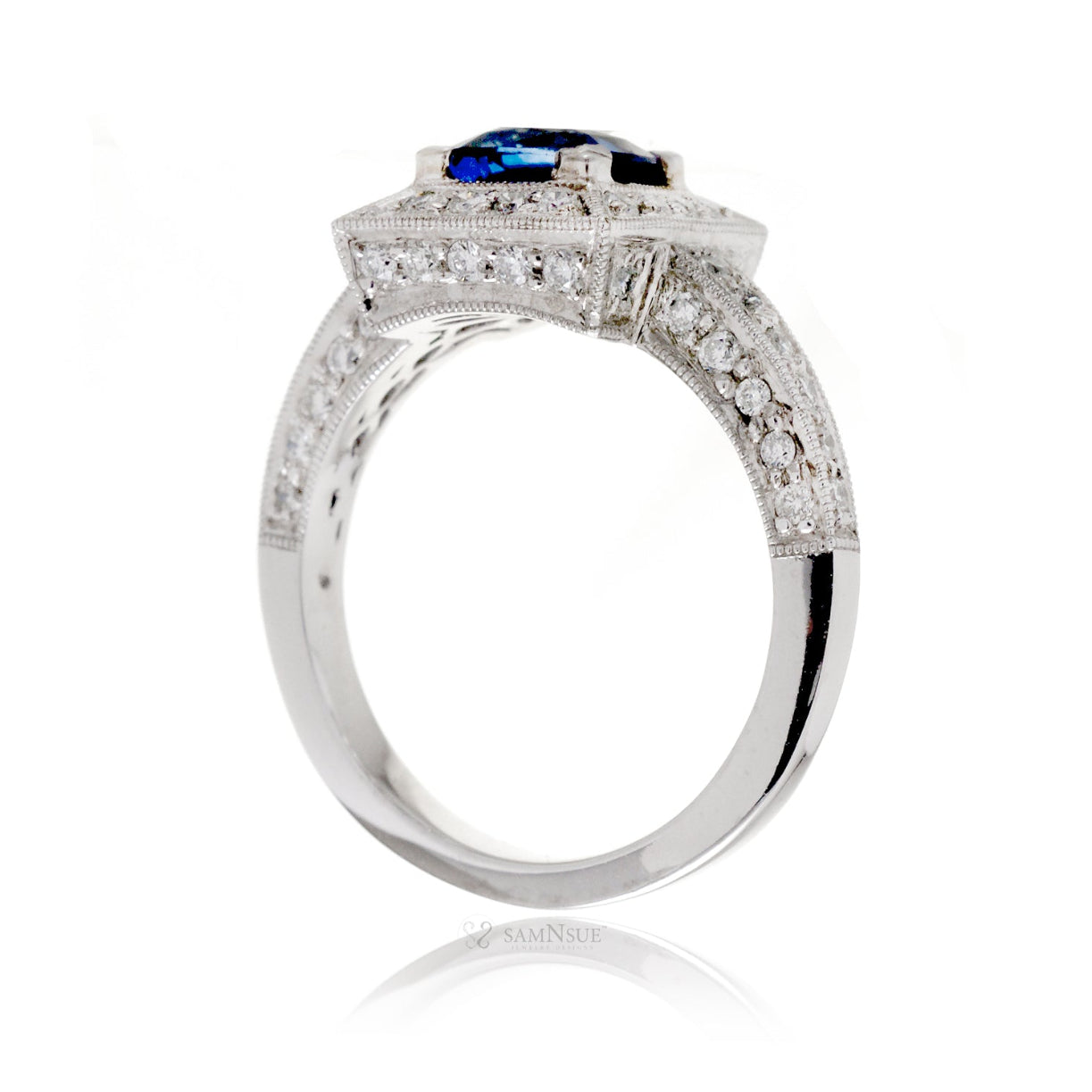 The Doris Cushion Sapphire Ring (2.01 ct tw.)