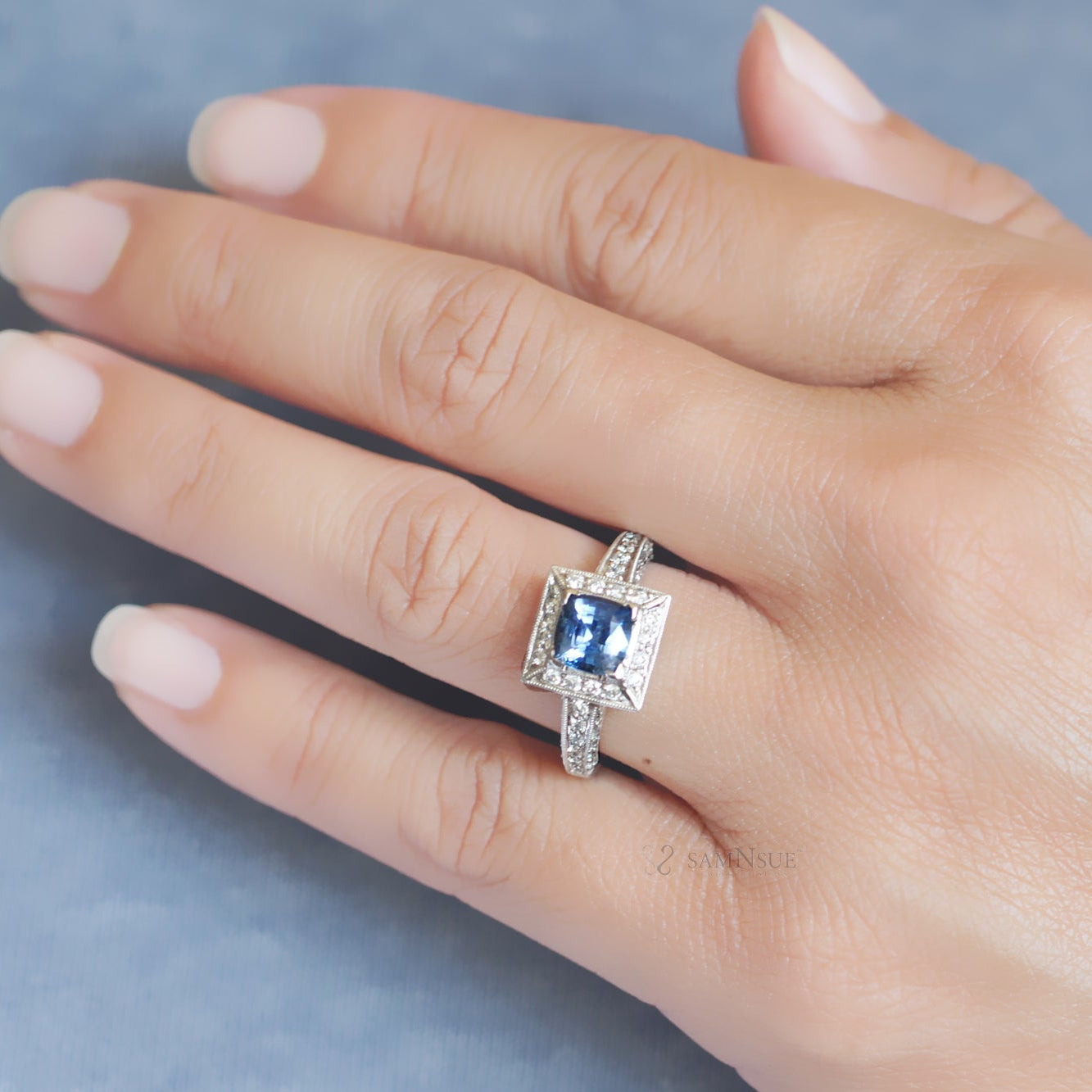 The Doris Cushion Sapphire Ring (2.01 ct tw.)