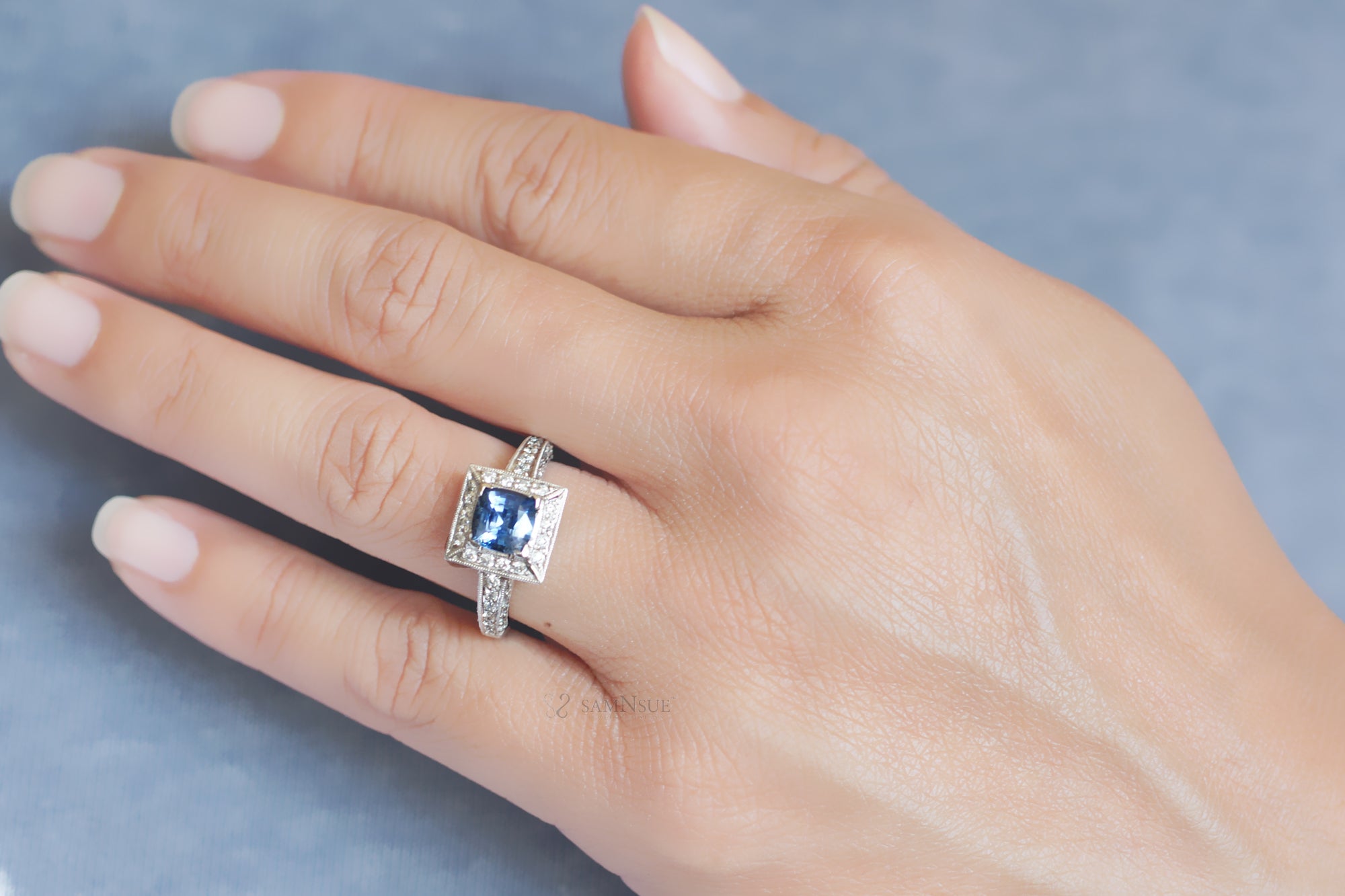 The Doris Cushion Sapphire Ring (2.01 ct tw.)