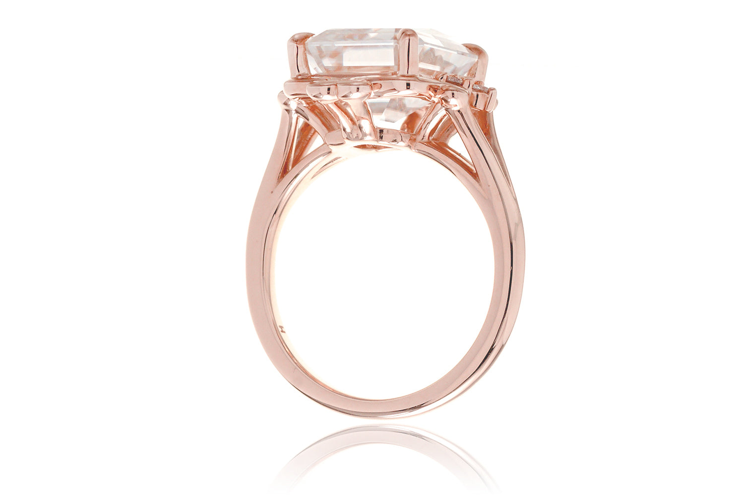 The Elizabeth Emerald Cut Moissanite