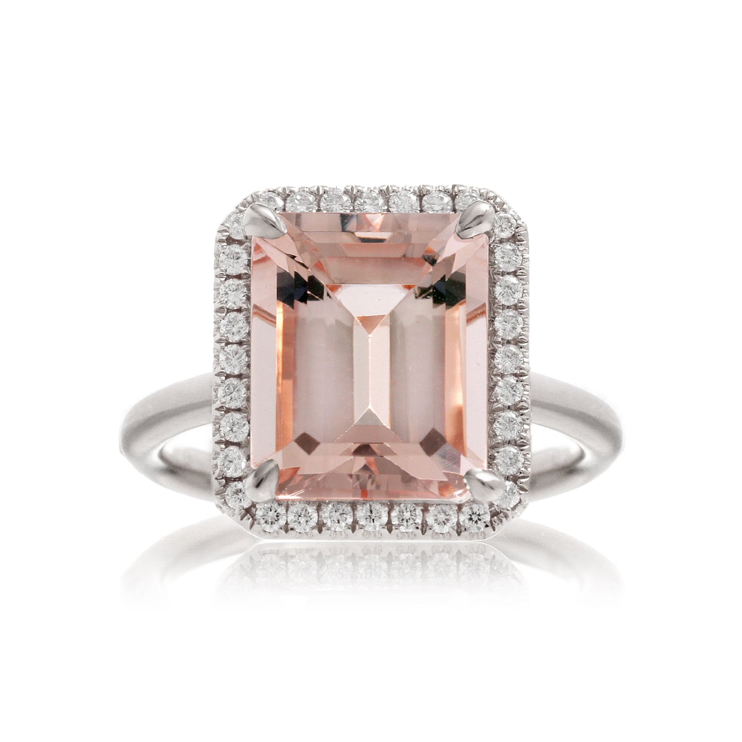 The Drenched Emerald Cut Morganite