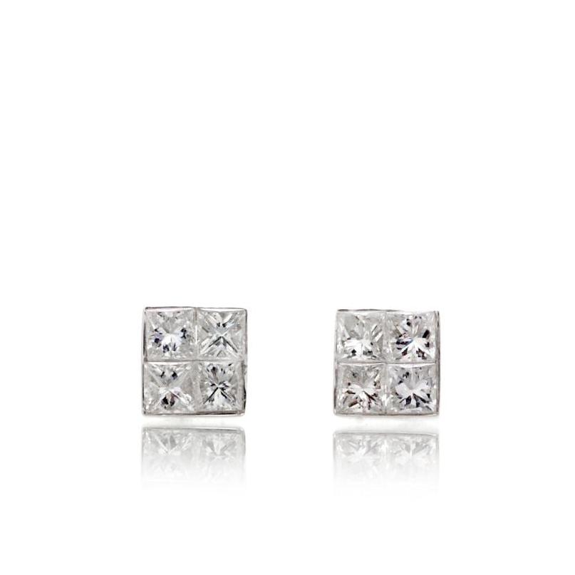 The Princess Diamond Cluster Studs (1/3ct. tw.)