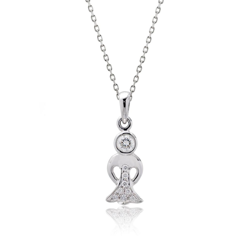 The Boy And Girl Diamond Charm Pendant
