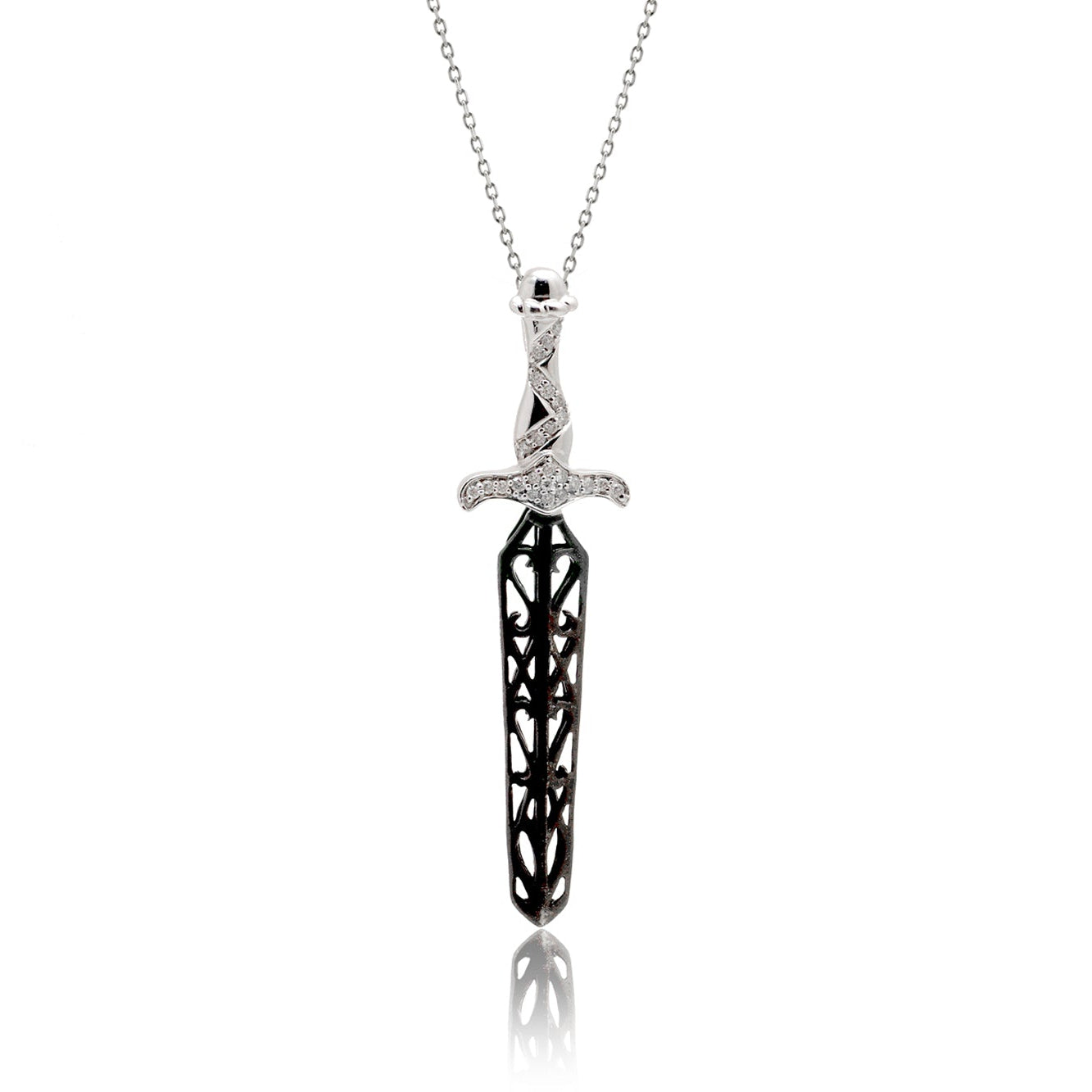 The Black Sword Diamond Pendant