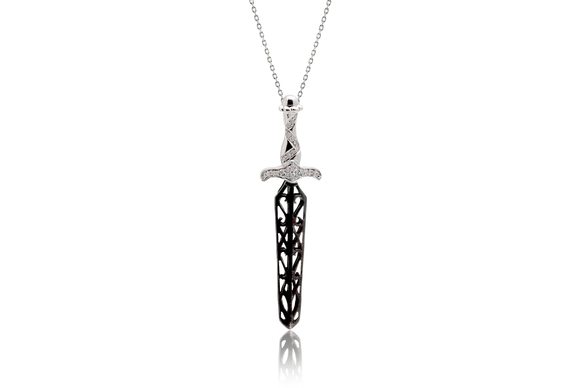 The Black Sword Diamond Pendant