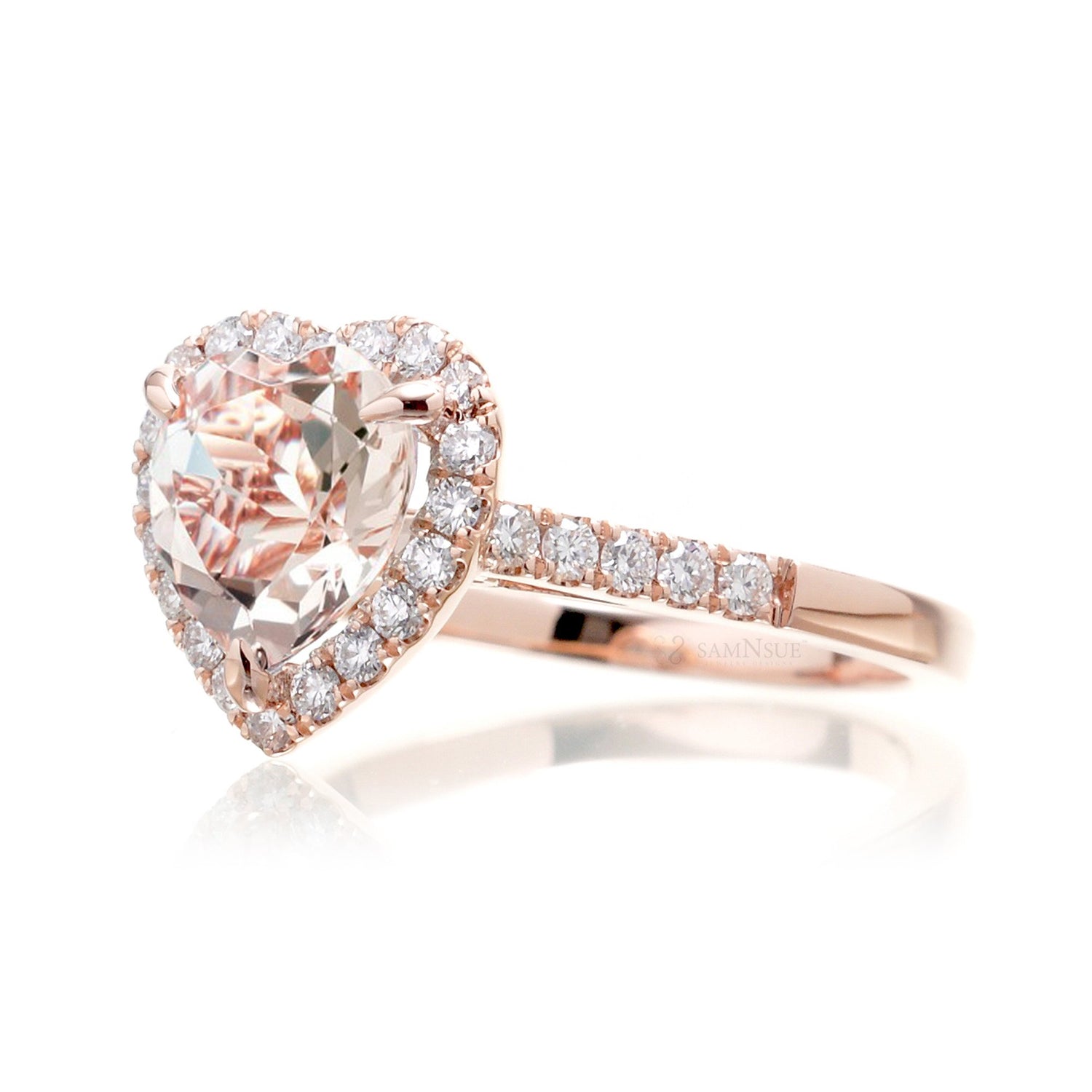 The Alexa Heart Morganite