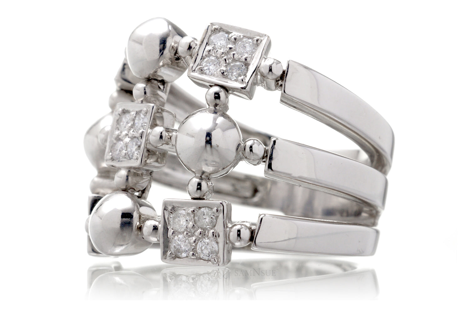 The Masako Diamond Ring (3/4 inch)