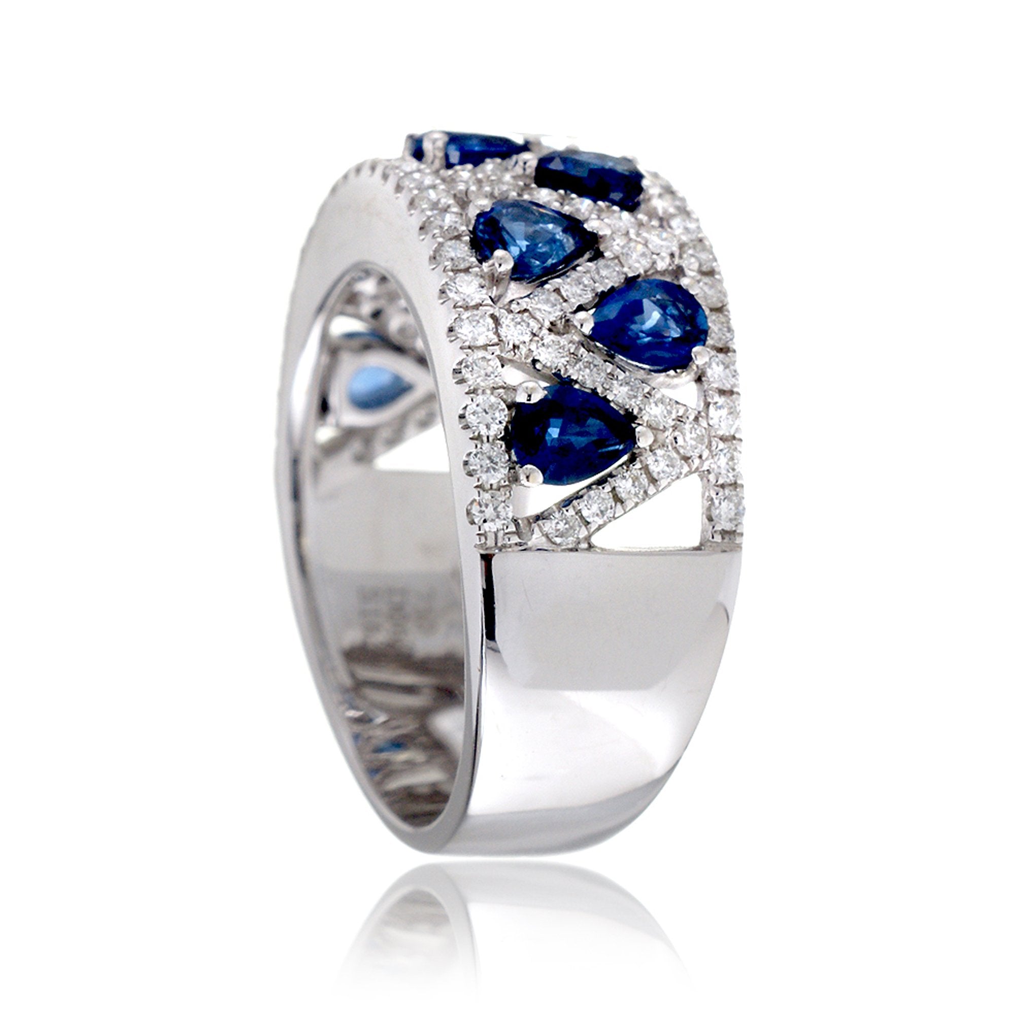 The Ivonne Pear Sapphire & Diamond Ring