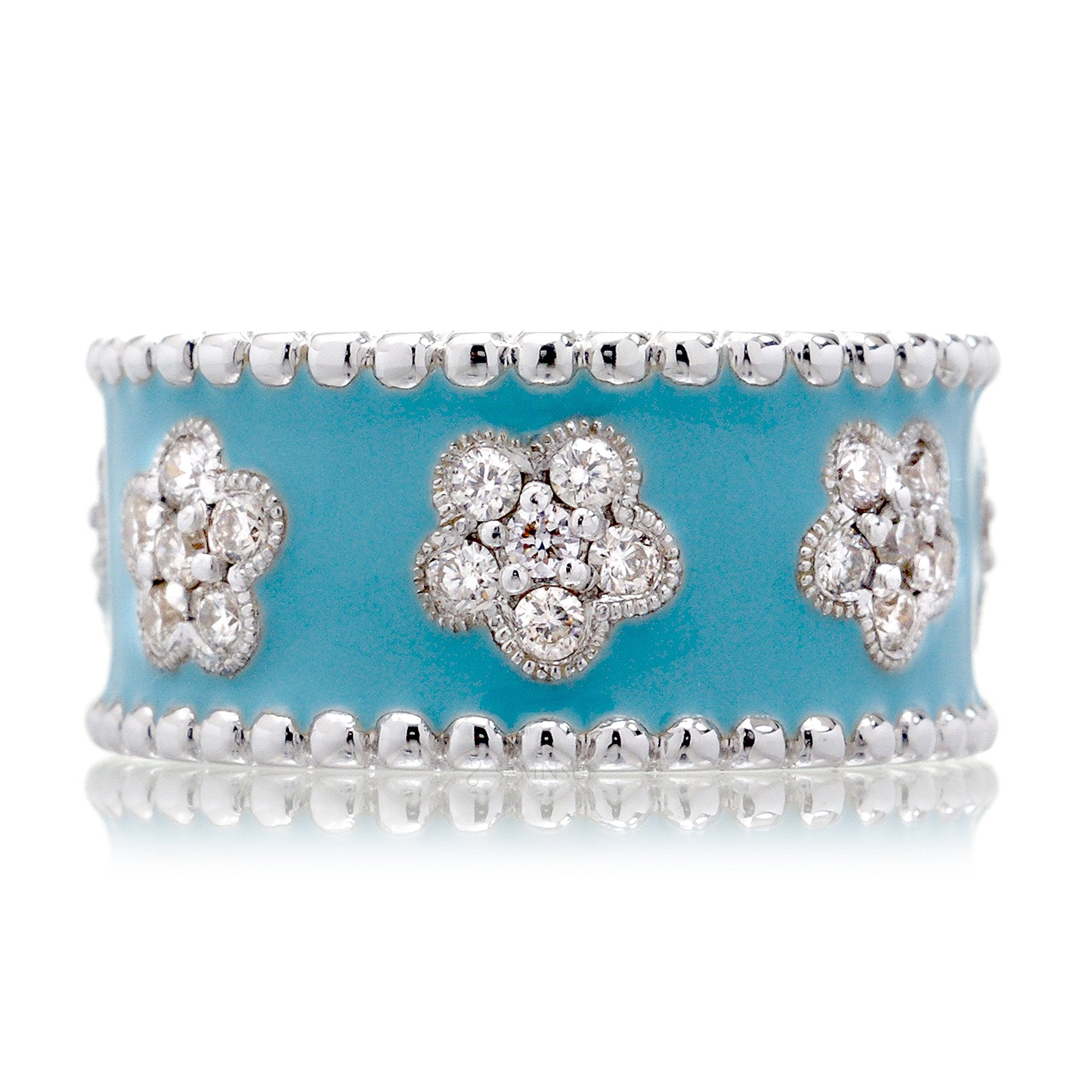 The Bernadette Diamond Ring (Turquoise)