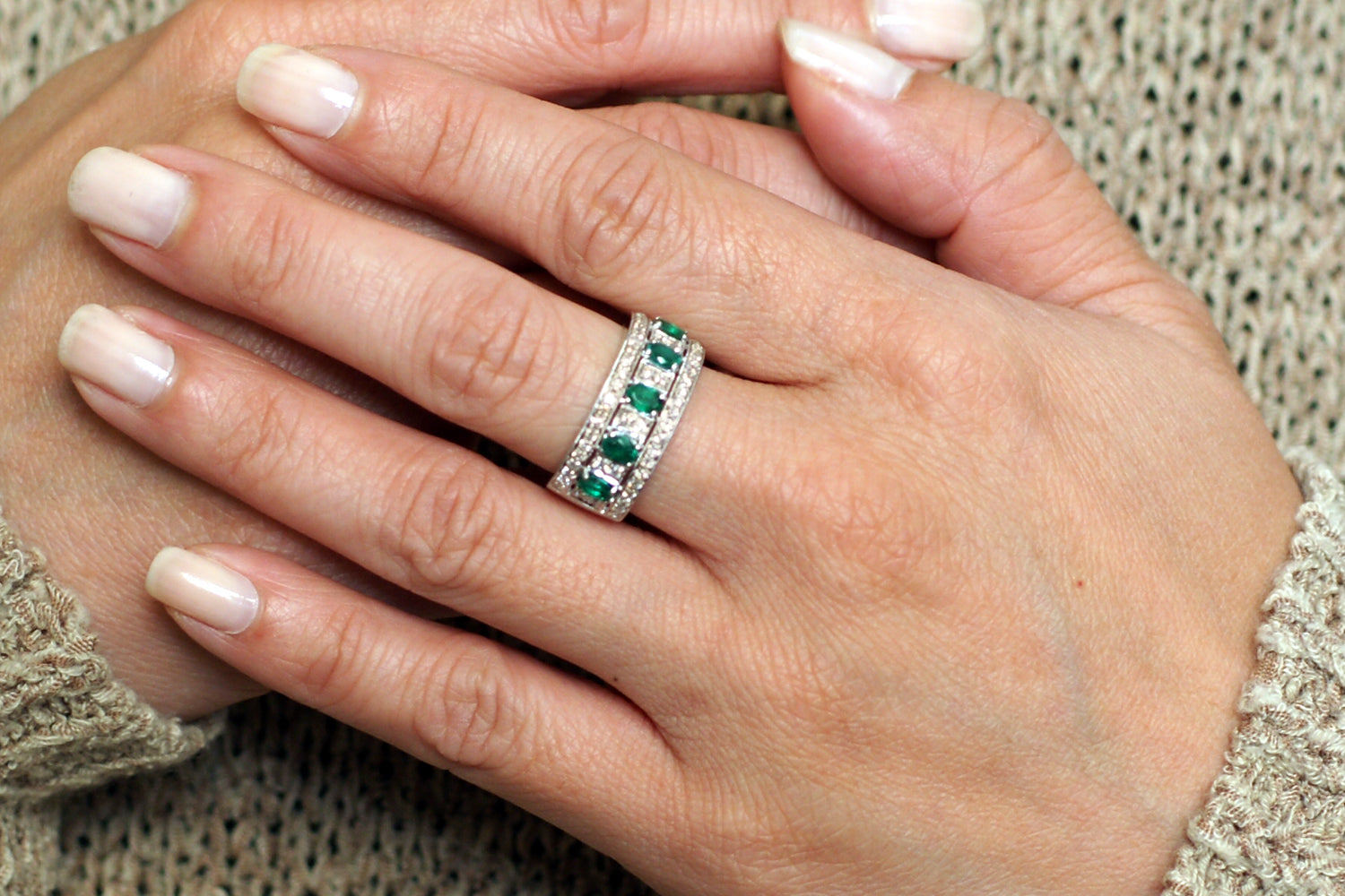 The Marjorie Emerald Ring