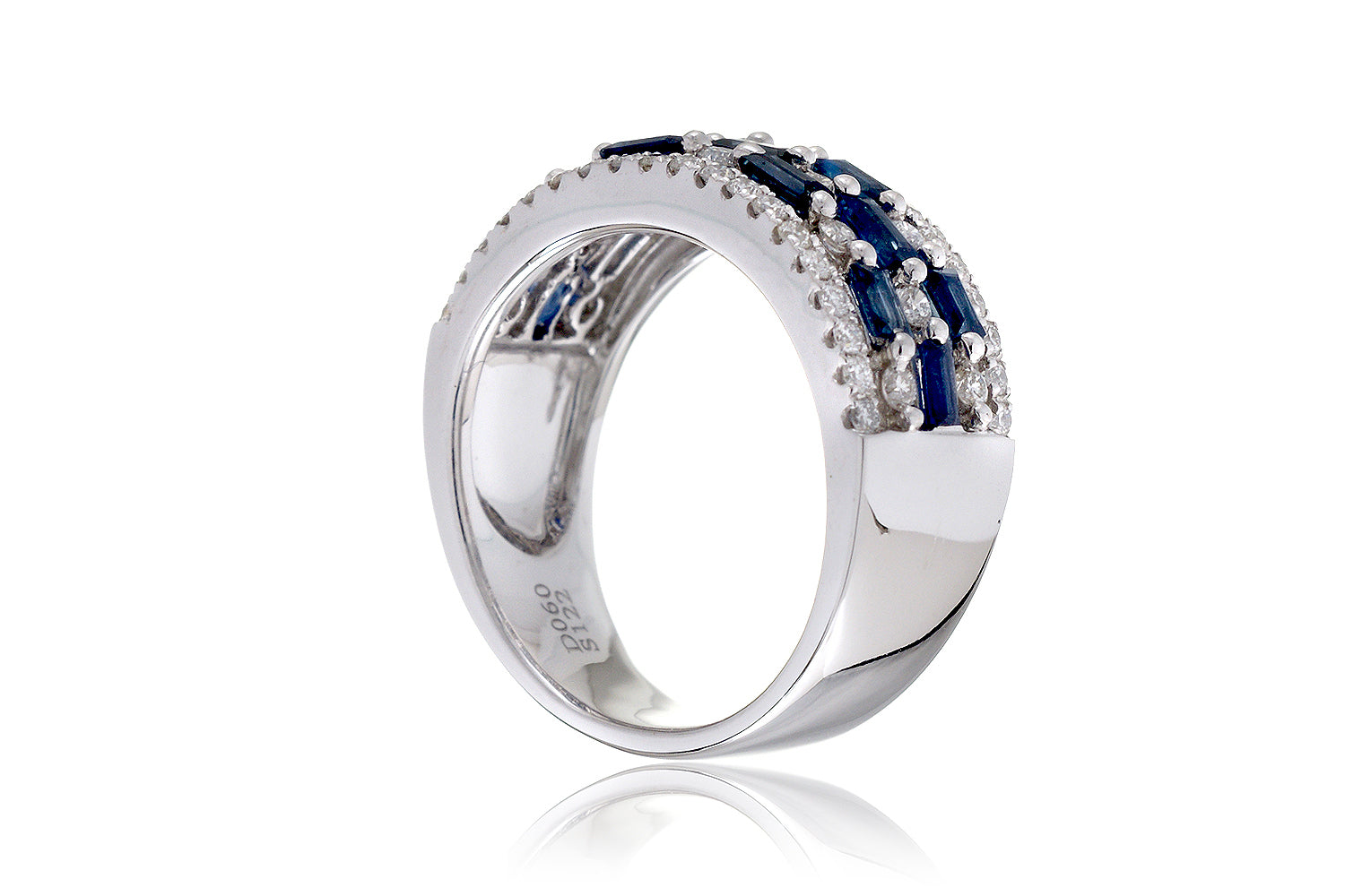 The Bridgette Baguette Sapphire Ring