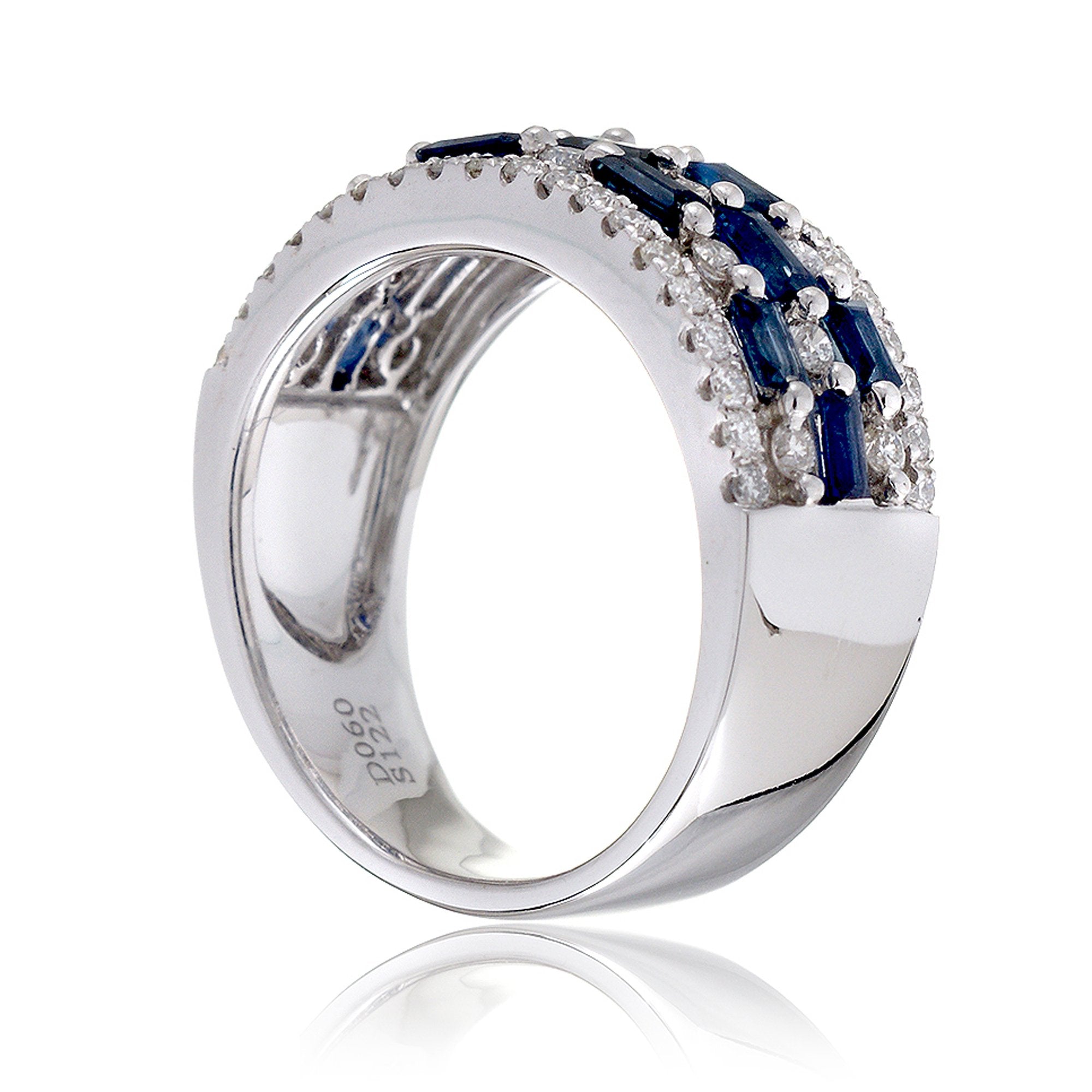 The Bridgette Baguette Sapphire Ring