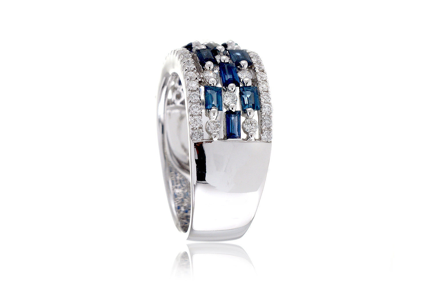 The Bridgette Baguette Sapphire Ring