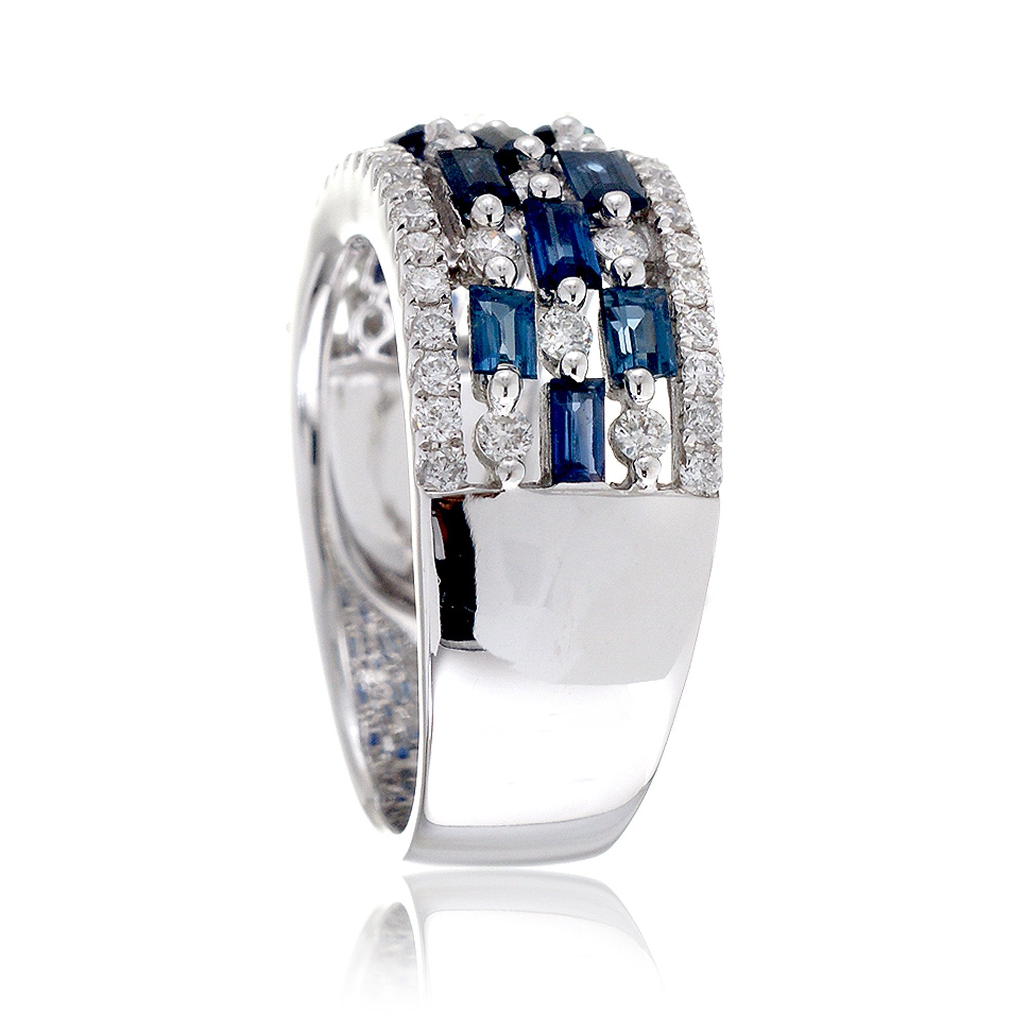 The Bridgette Baguette Sapphire Ring