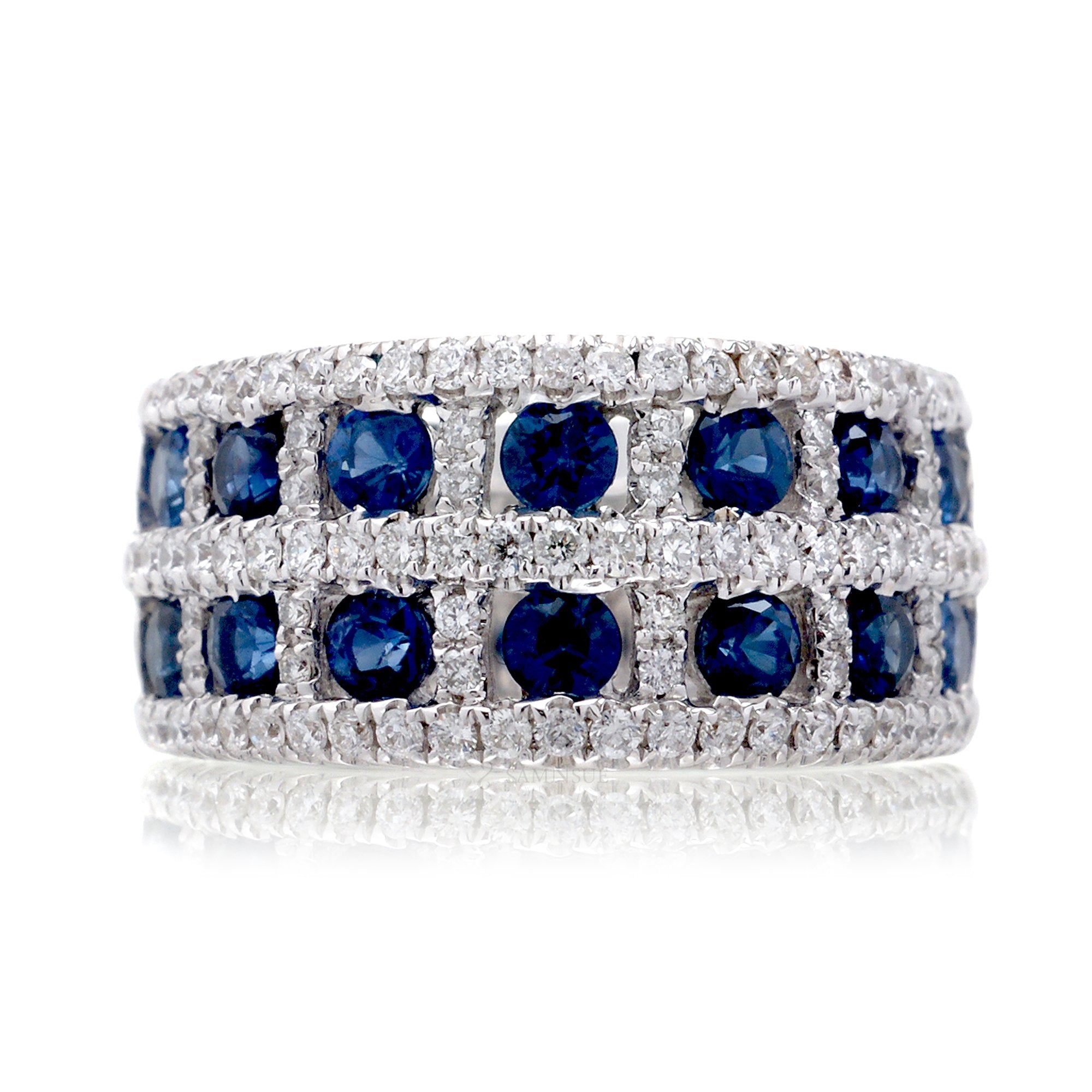 The Claudette Sapphire & Diamond Ring