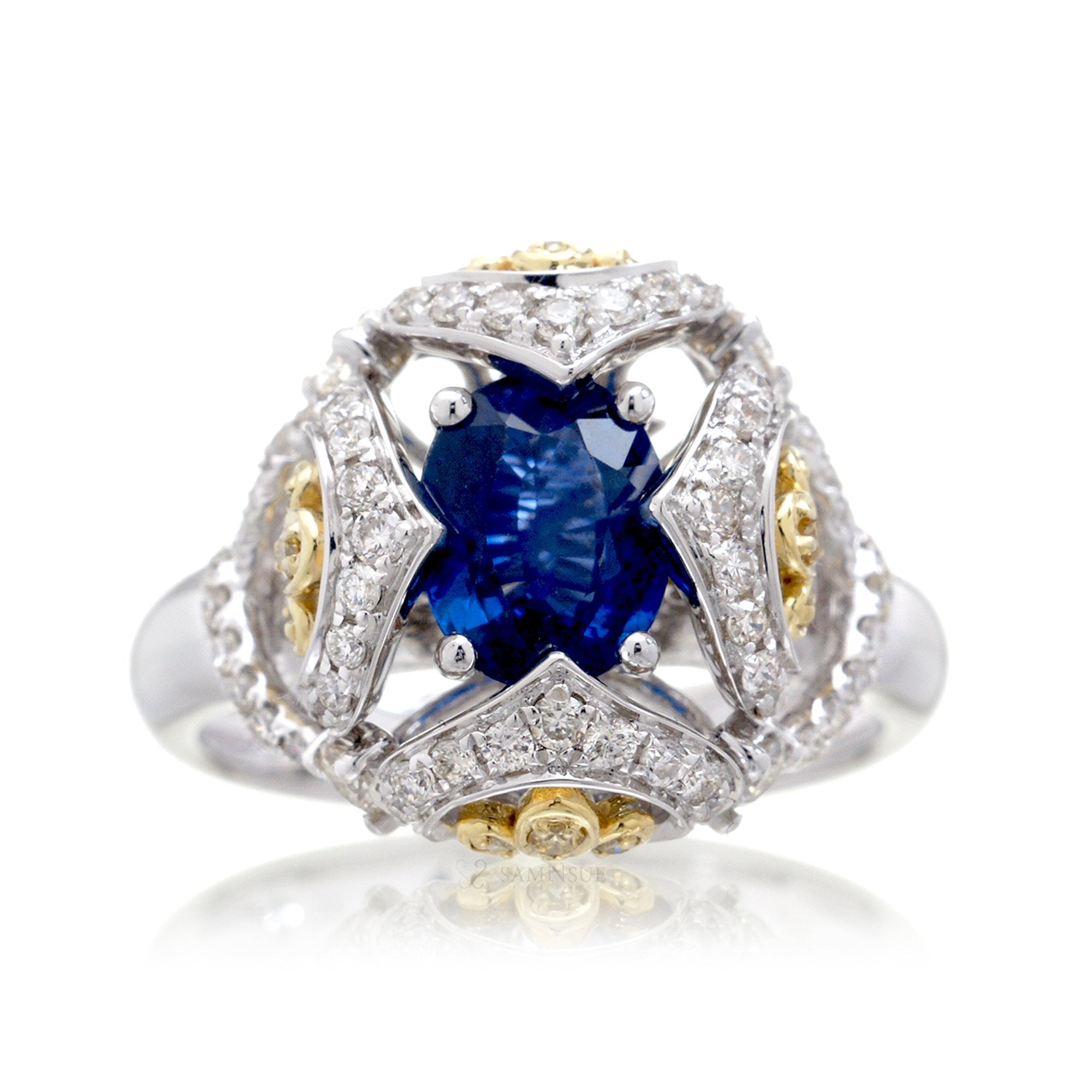 The Beatrice Sapphire & Diamond Ring