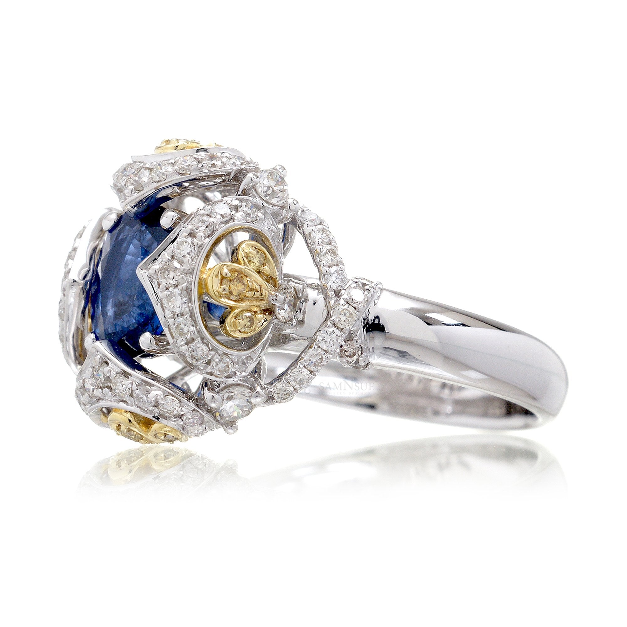 The Beatrice Sapphire & Diamond Ring
