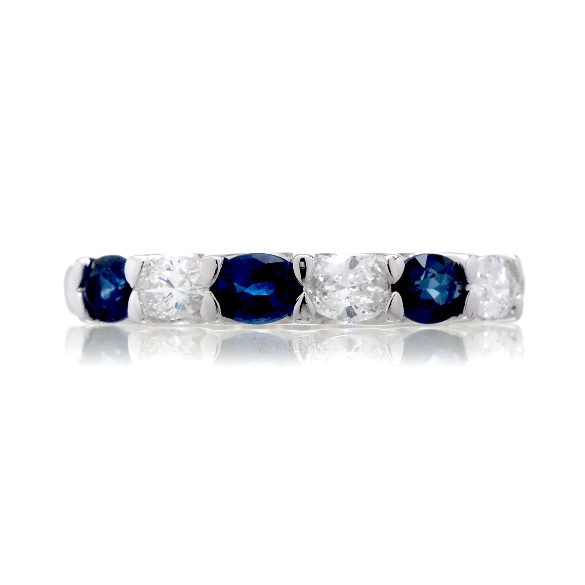 The Ursula Oval Sapphire Band (Six Stone)