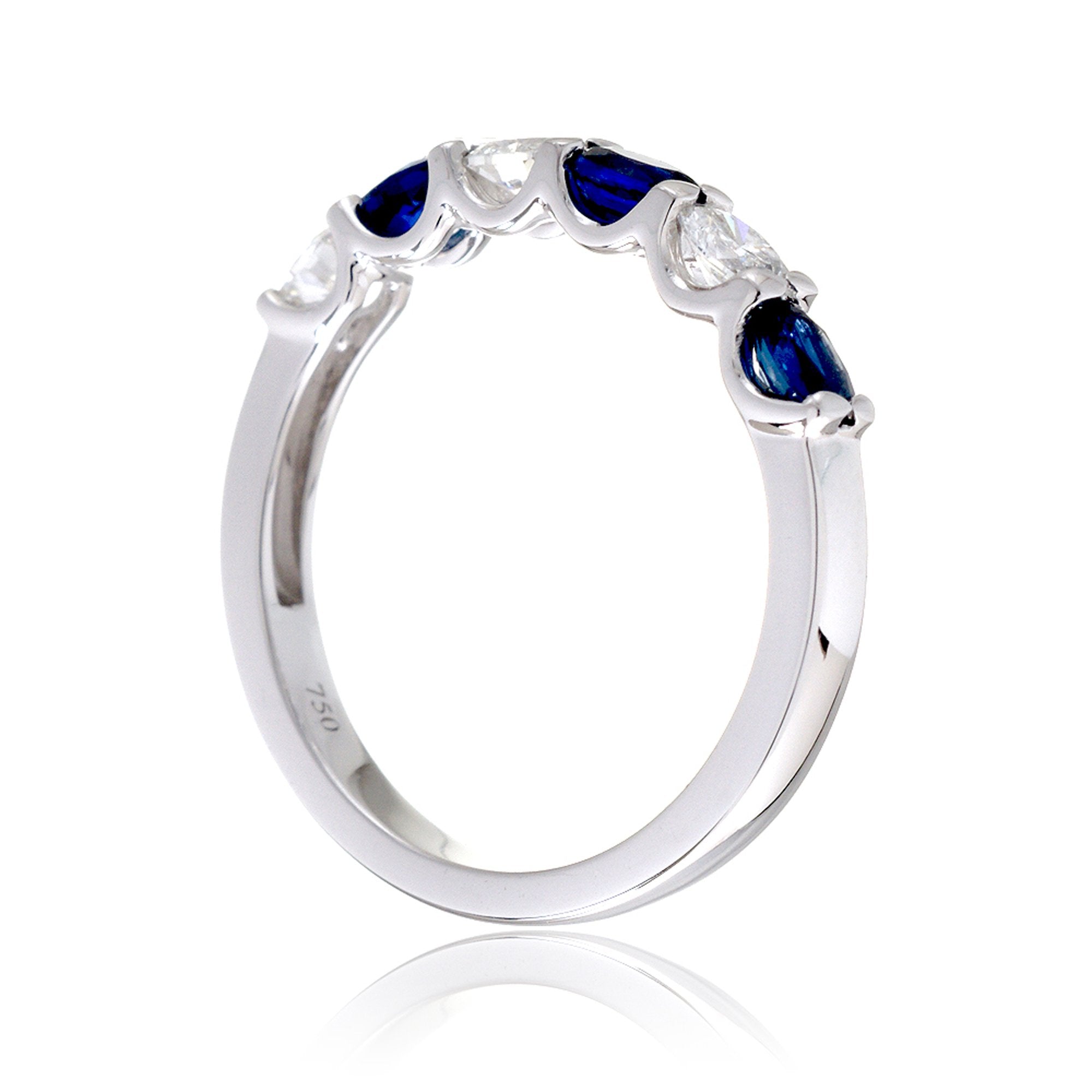 The Ursula Oval Sapphire Band (Six Stone)