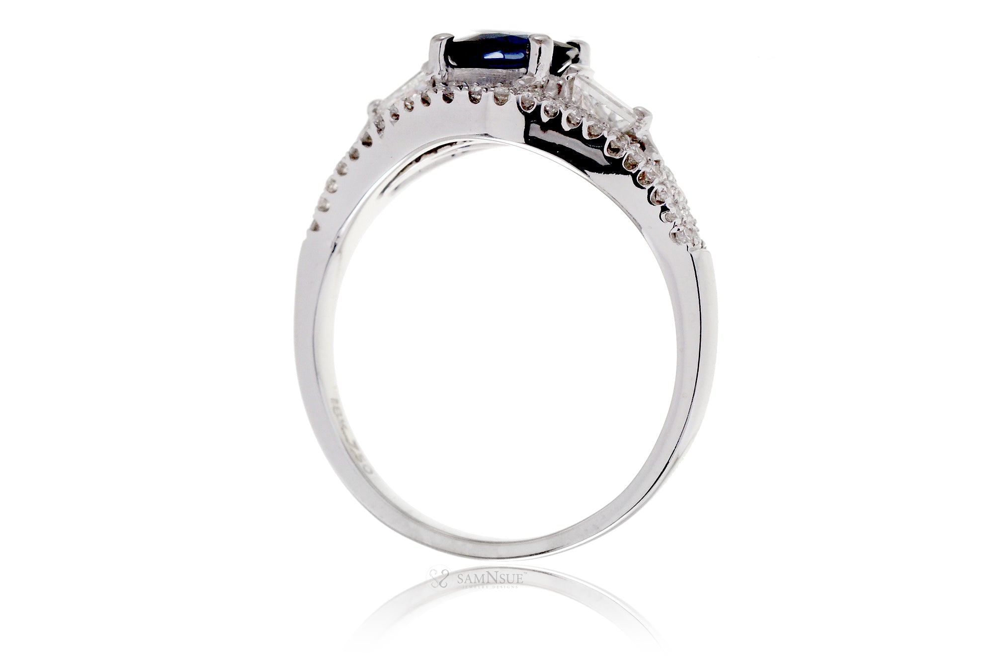 The Doheny Round Sapphire Ring