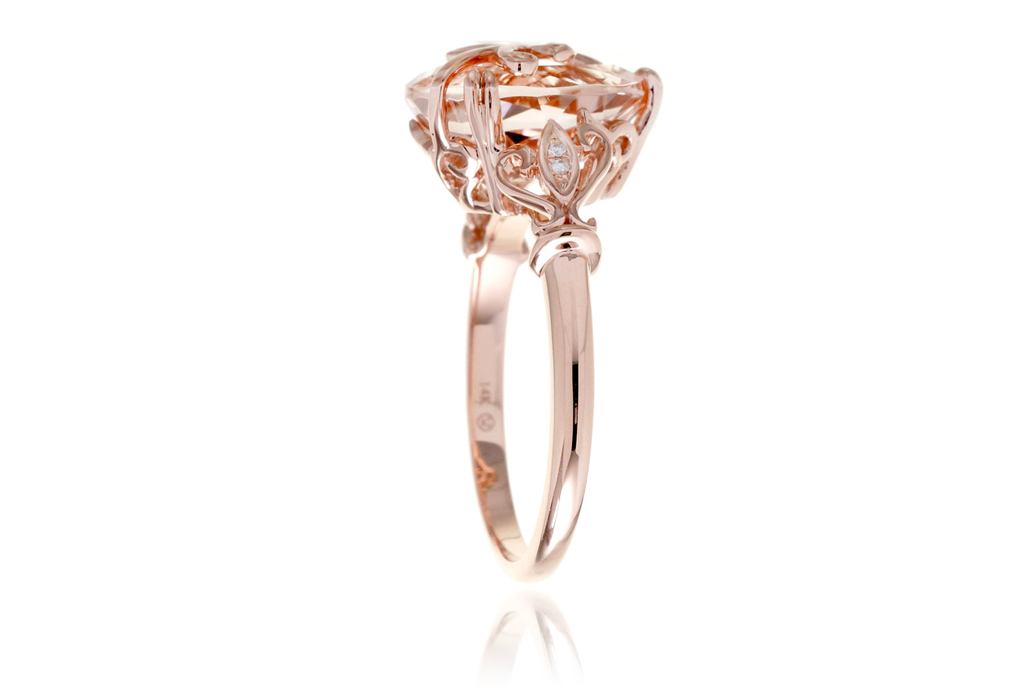 The Leaf And Vine Pear Morganite