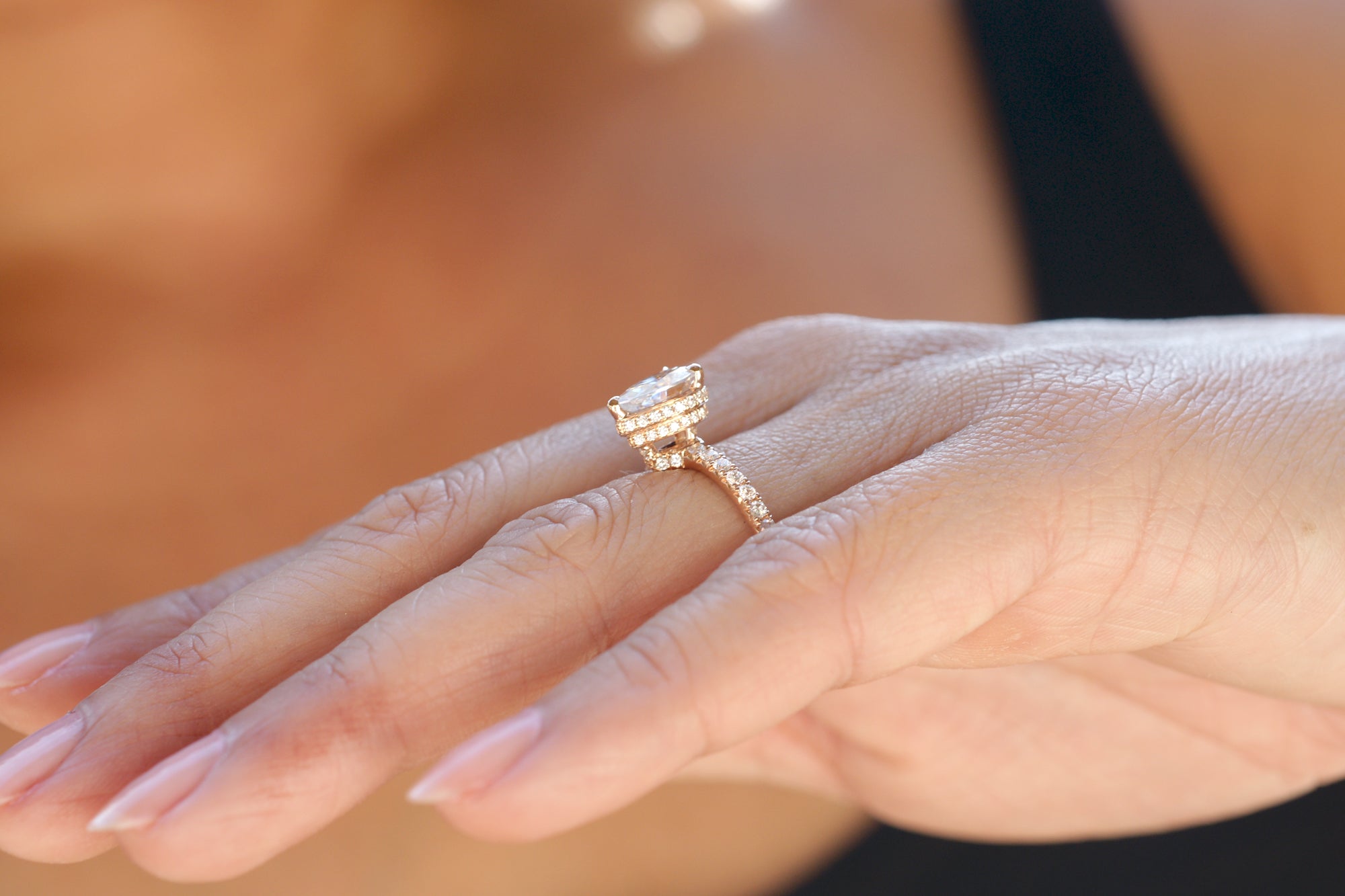 The Marykate Pear Moissanite