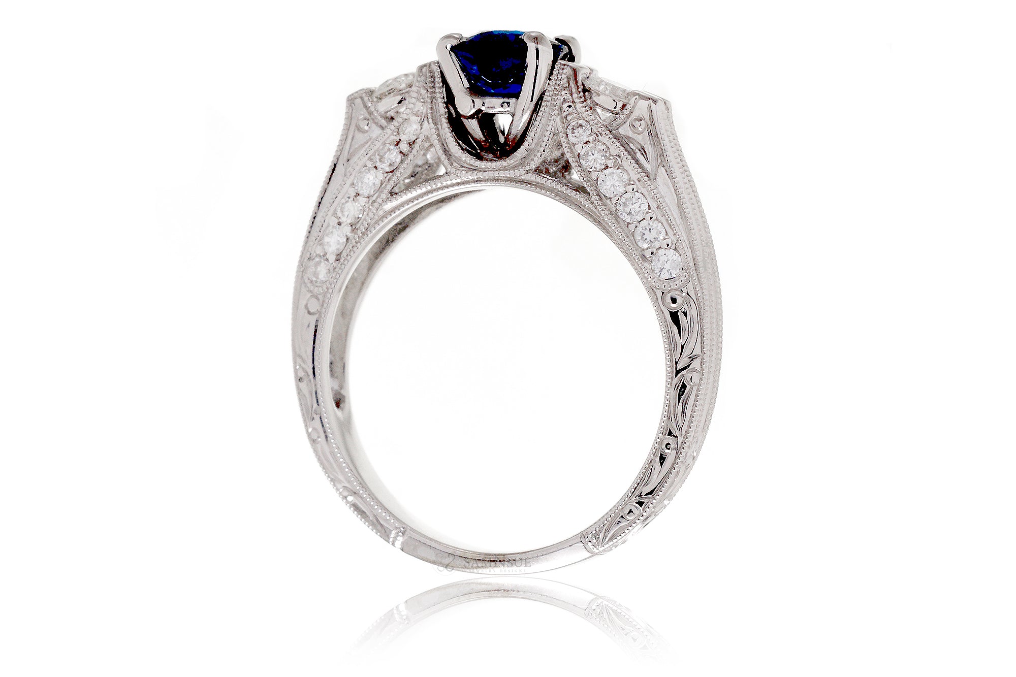 The Miley Oval Sapphire Ring