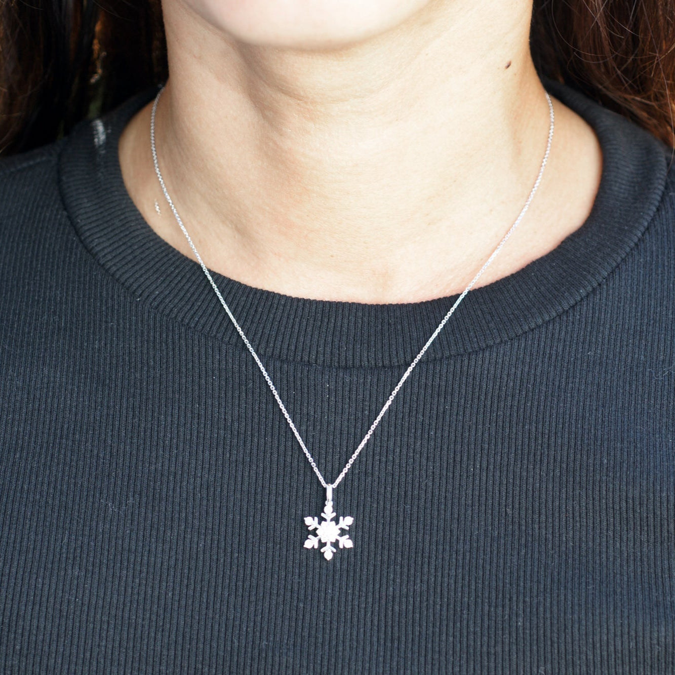 The Star Snowflake Diamond Pendant